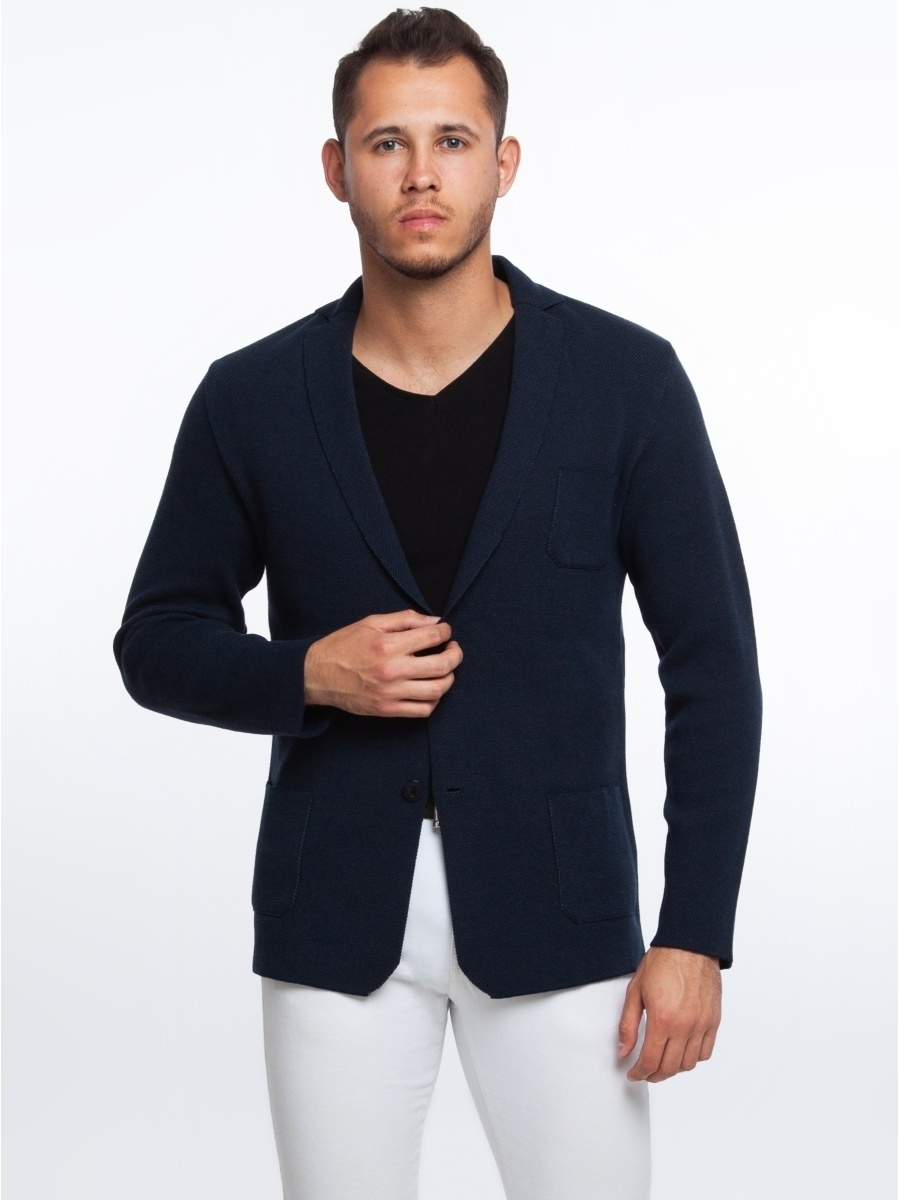 Zara мужской блейзер трикотажный пиджак rn77302