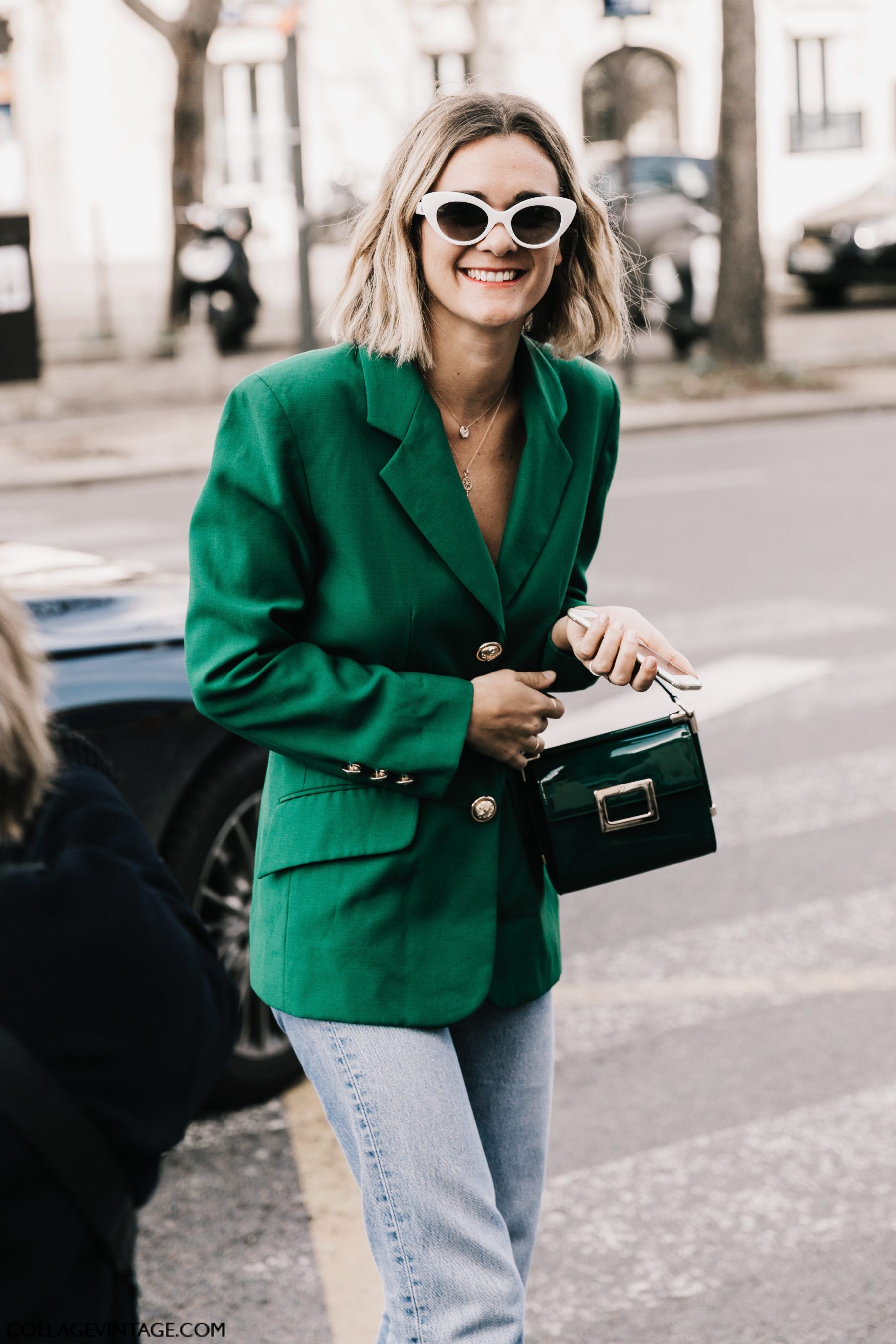 Зеленый пиджак стрит стайл
