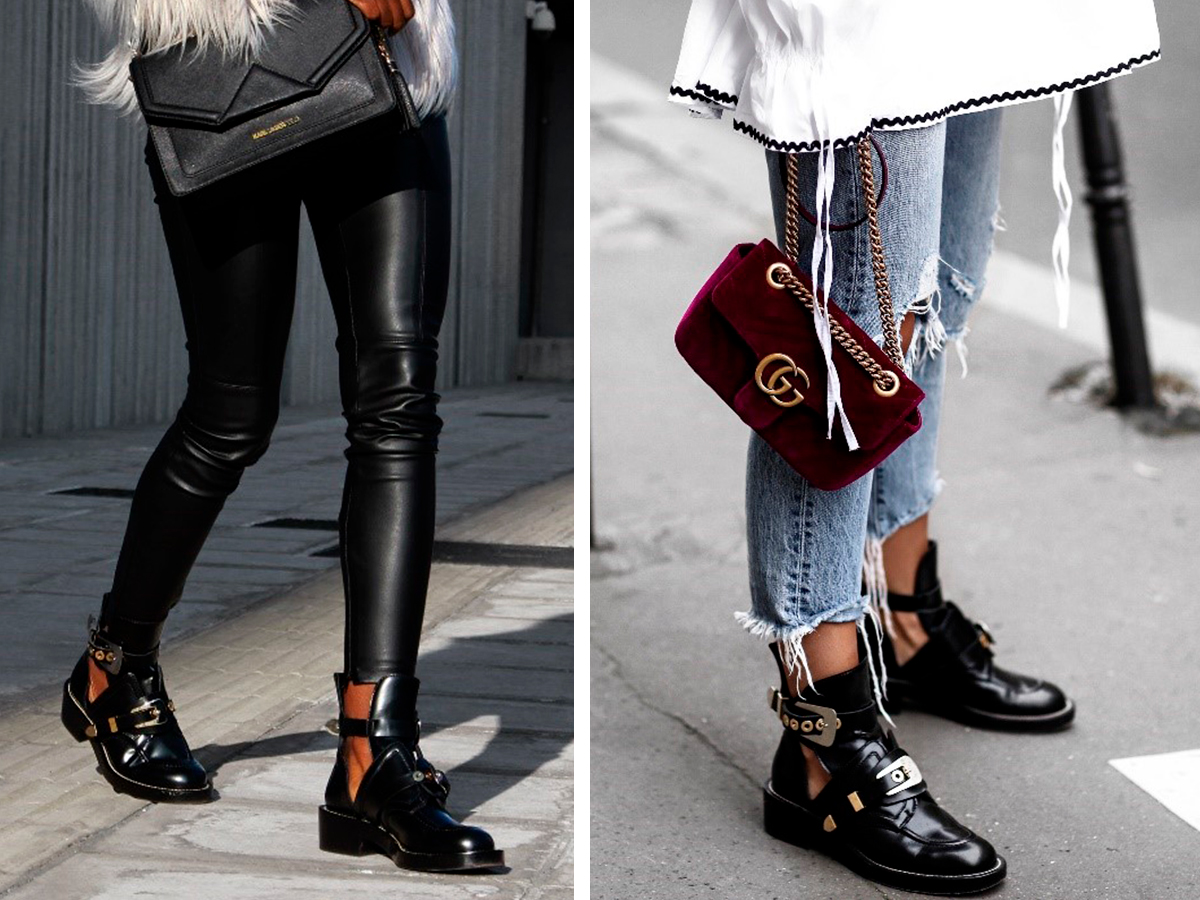 Грубые ботинки женские с джинсами