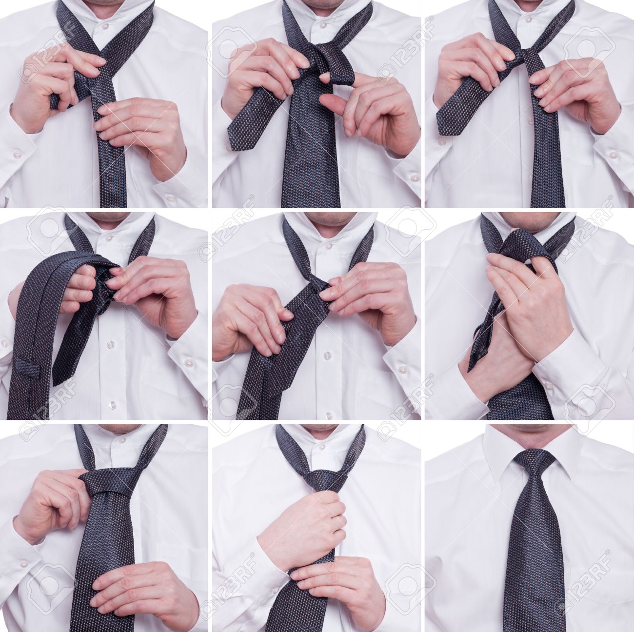 Двойная завязка галстука