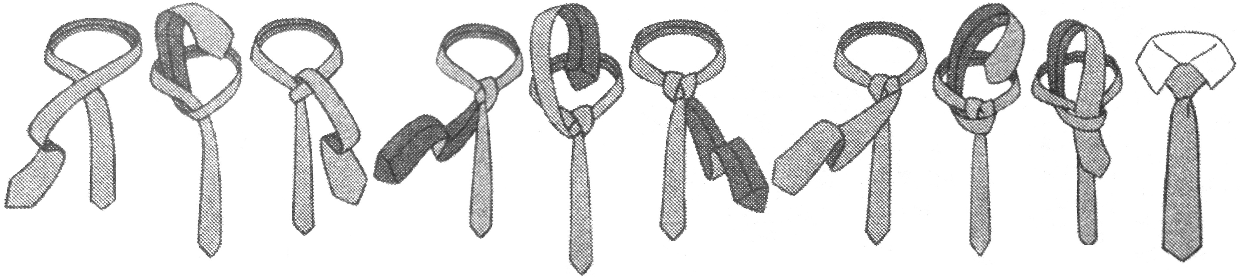 Двойной Виндзорский узел галстука