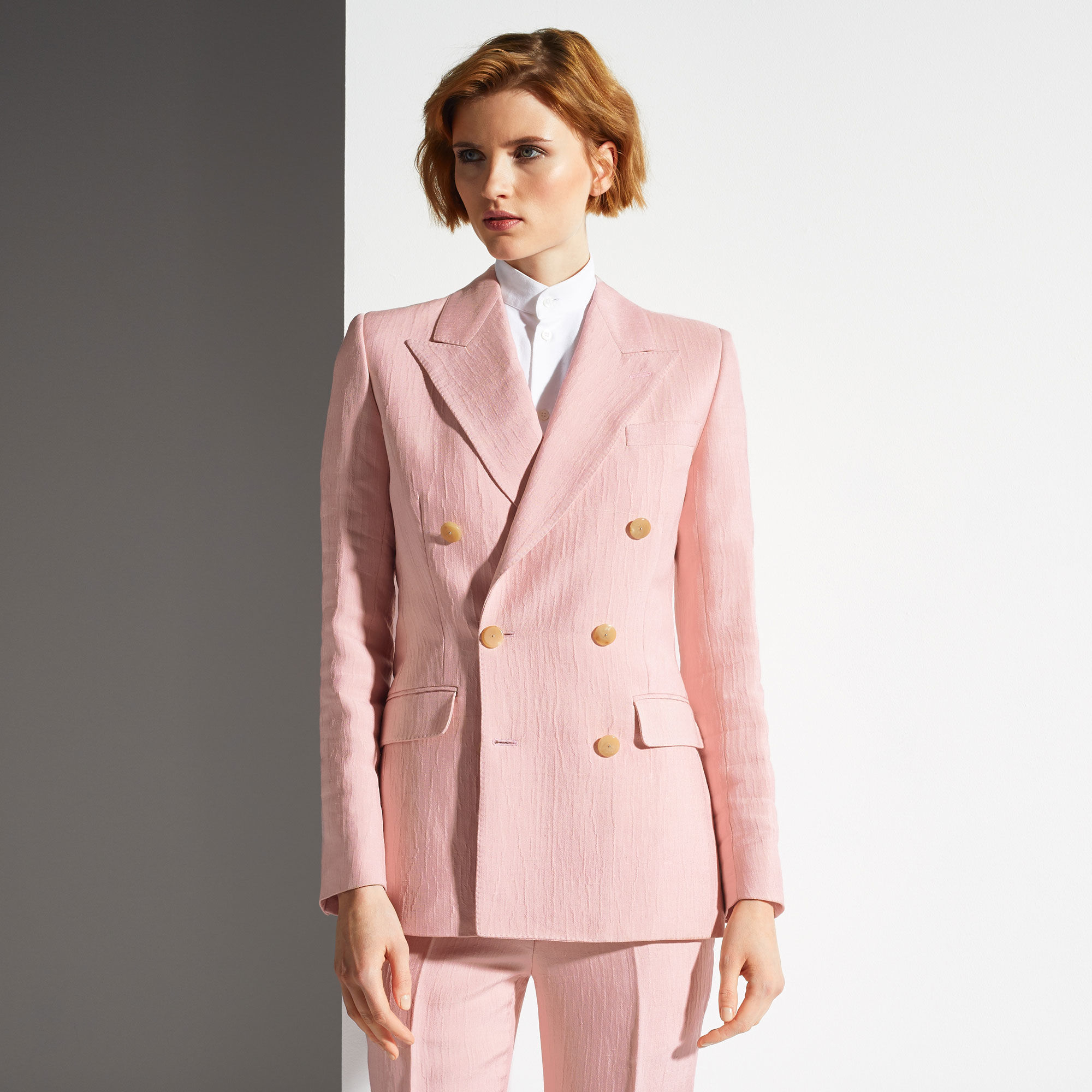 Marks Spencer розовый двубортный пиджак