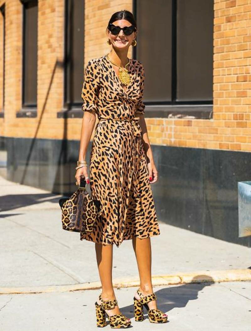 Платье с леопардовым принтом