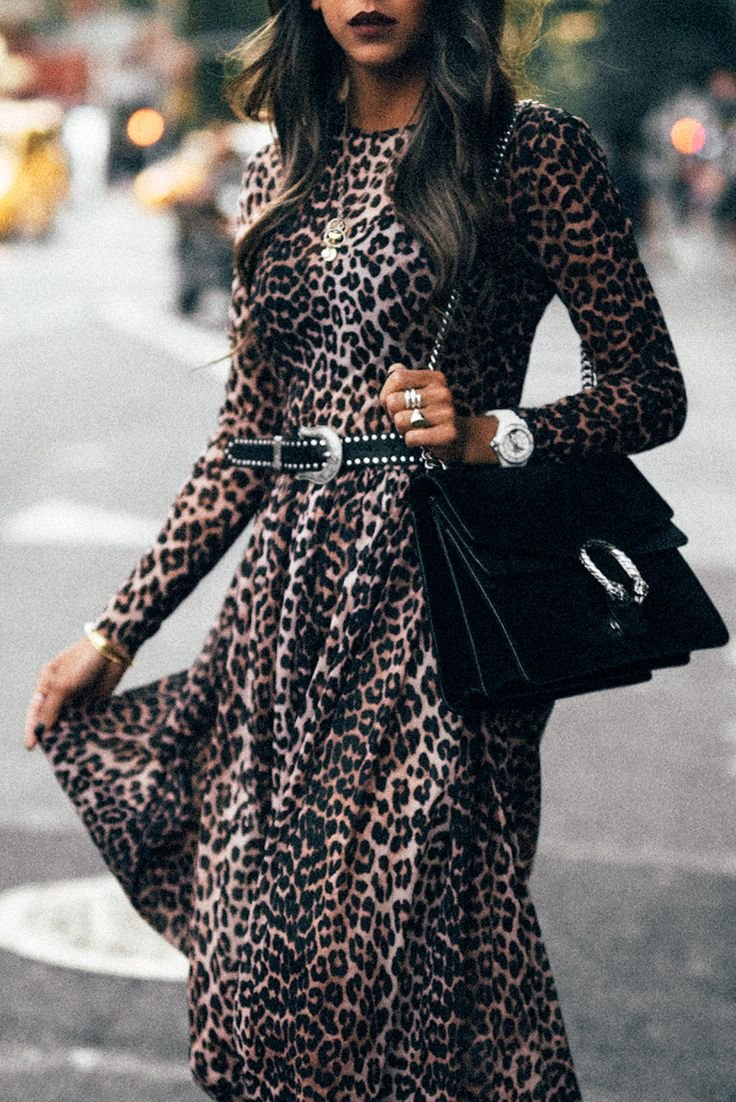 Леопардовое платье Бифри