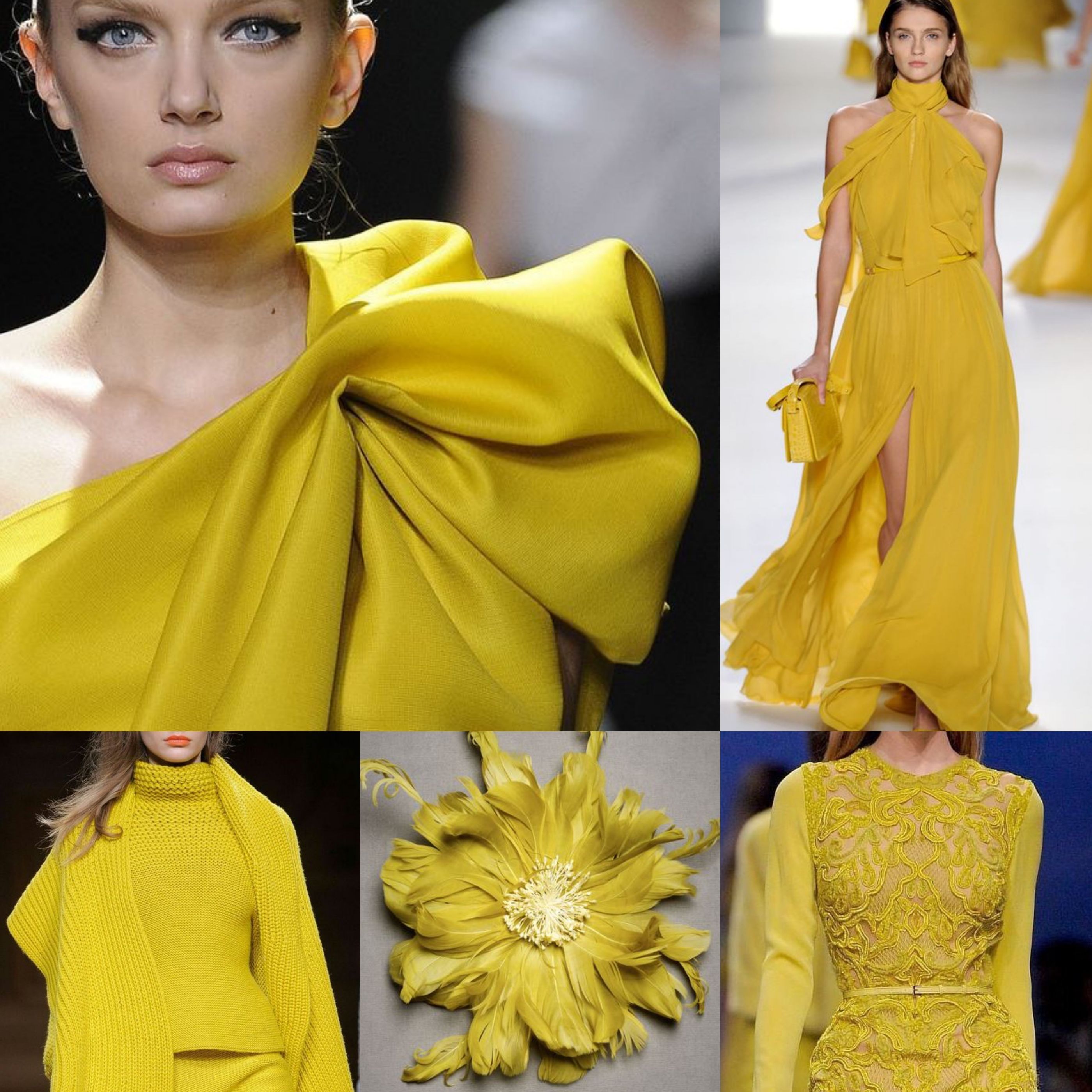 Оттенки желтого в одежде
