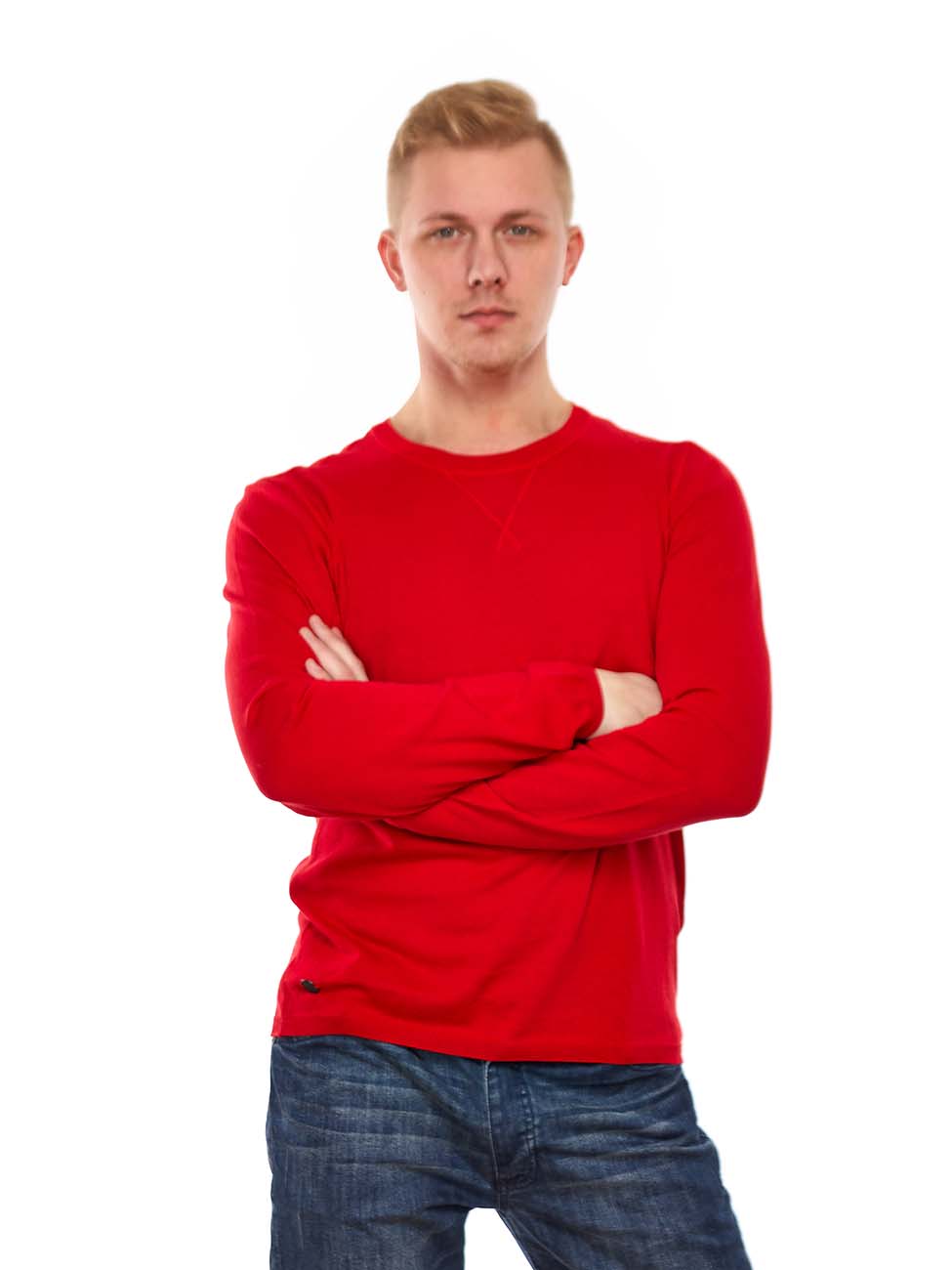 Мужчина в Красном свитере