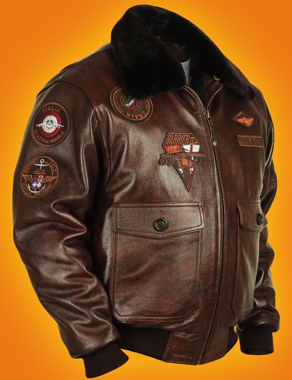 Кожаная куртка Redskins Top Gun