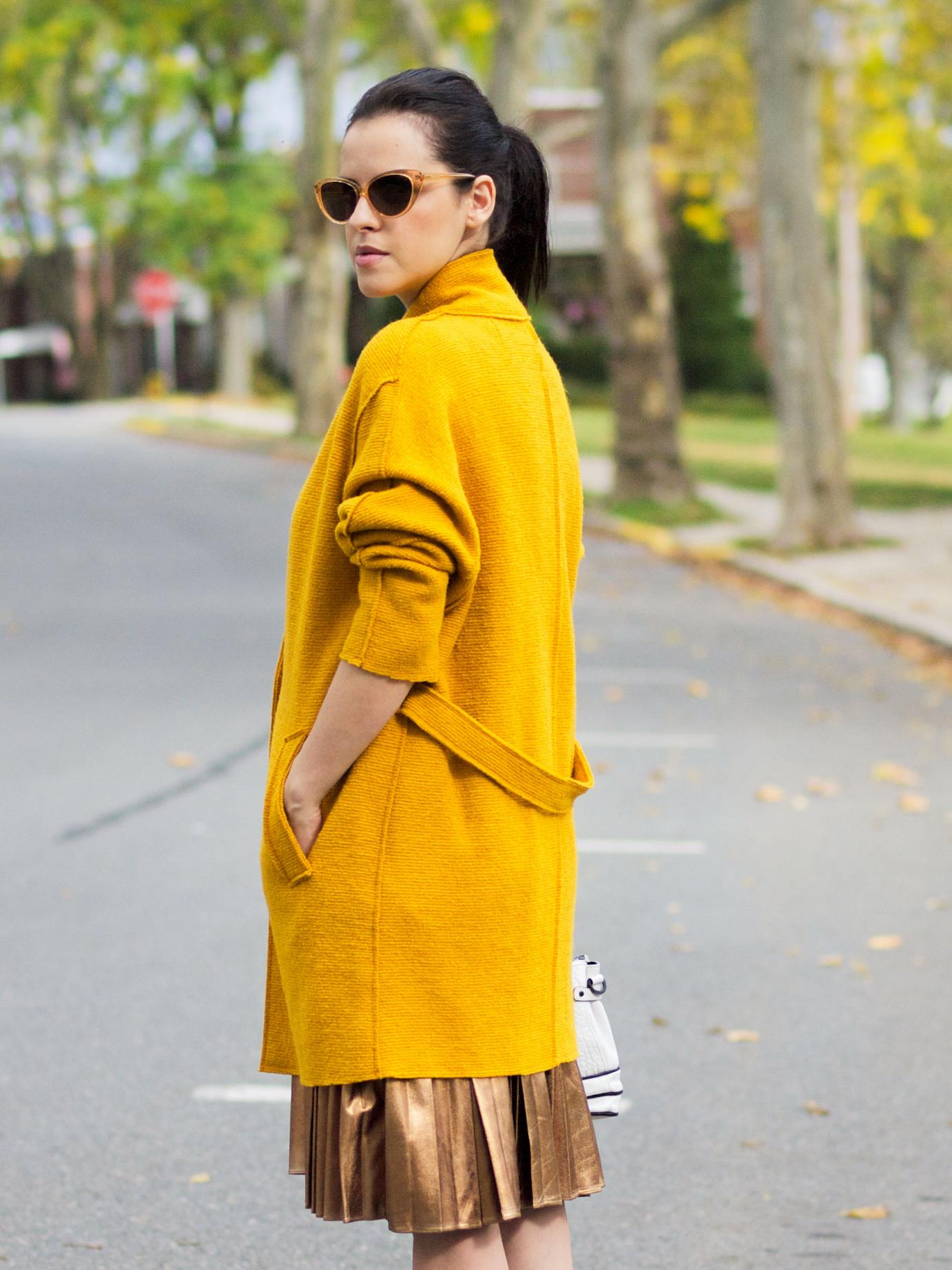 желтое пальто с чем носить фото женское
