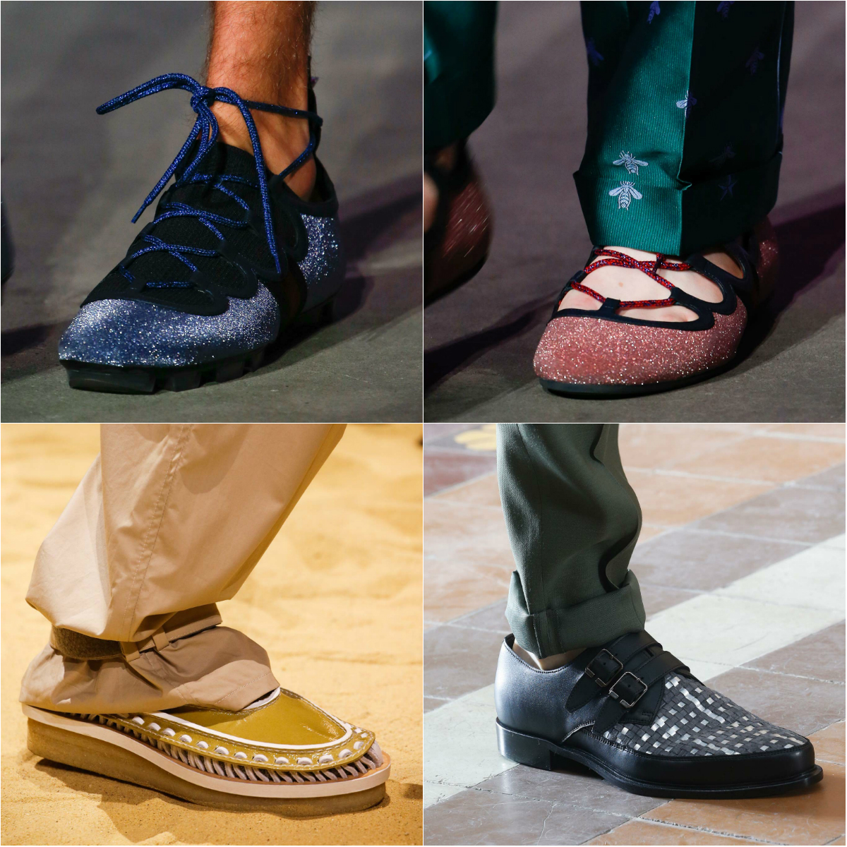 Модные летние мужские туфли