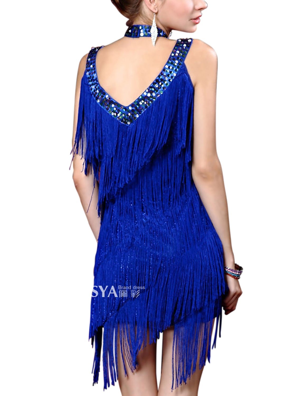 Платье в стиле Гэтсби синее