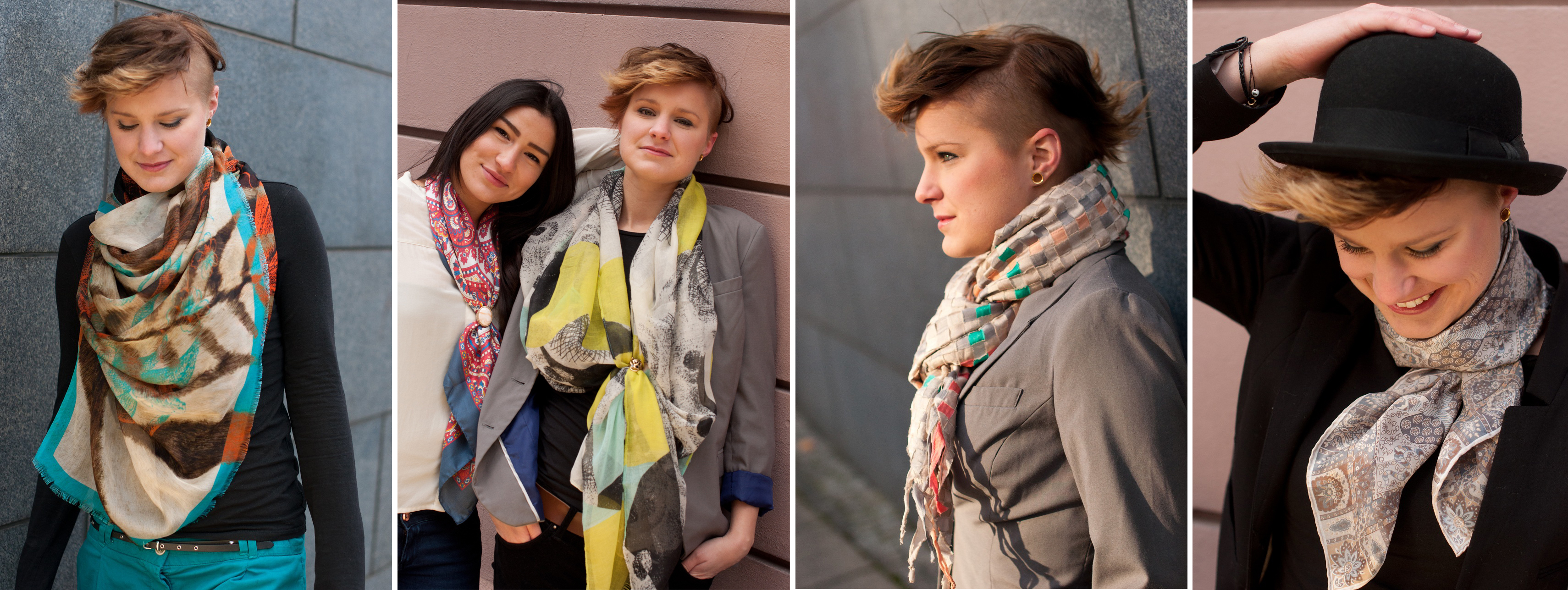 Варианты ношения шарфов для девочек подростков