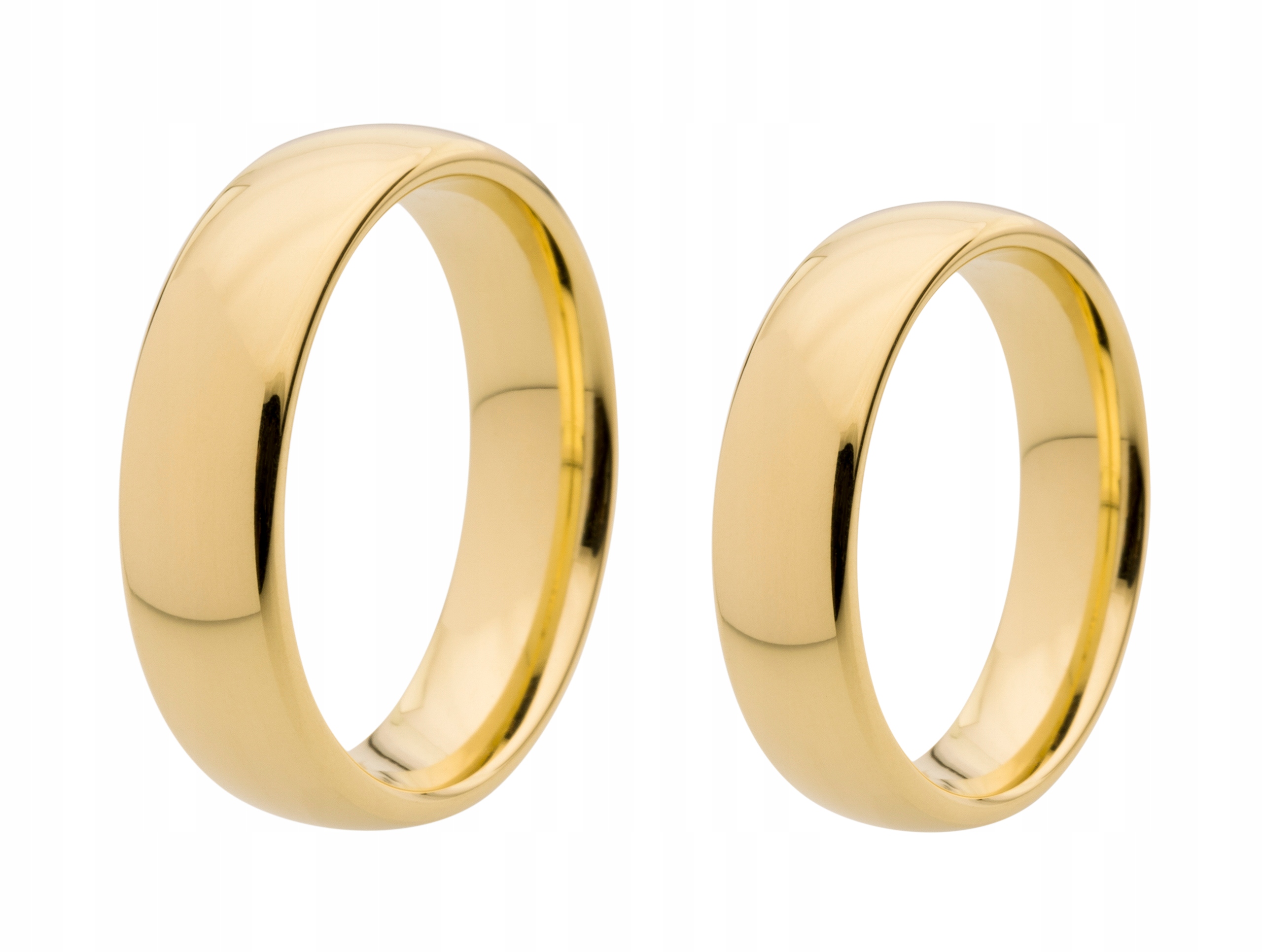 Классические обручальные кольца из золота 585
