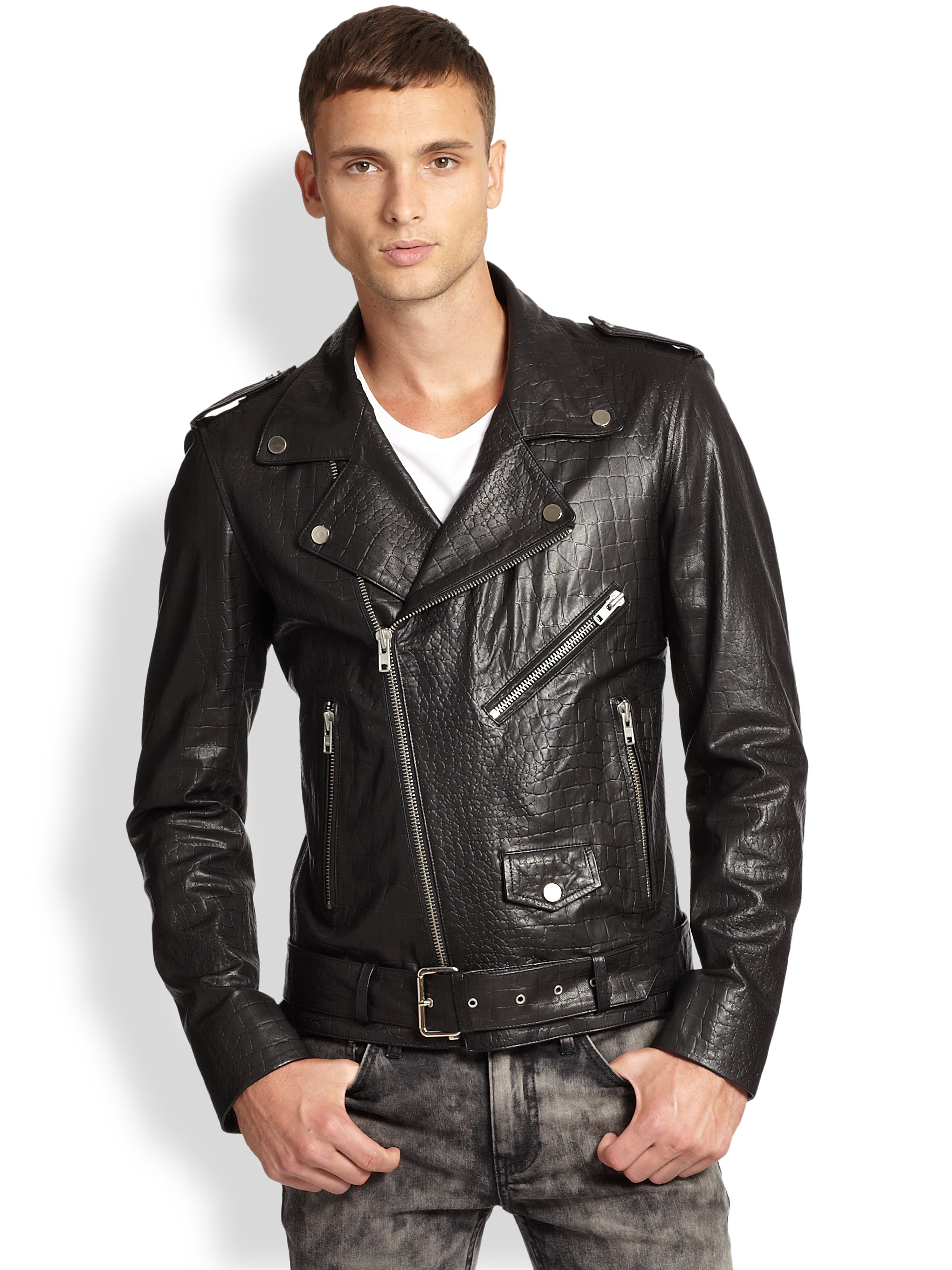 BLK DNM Leather Jacket 8 Black