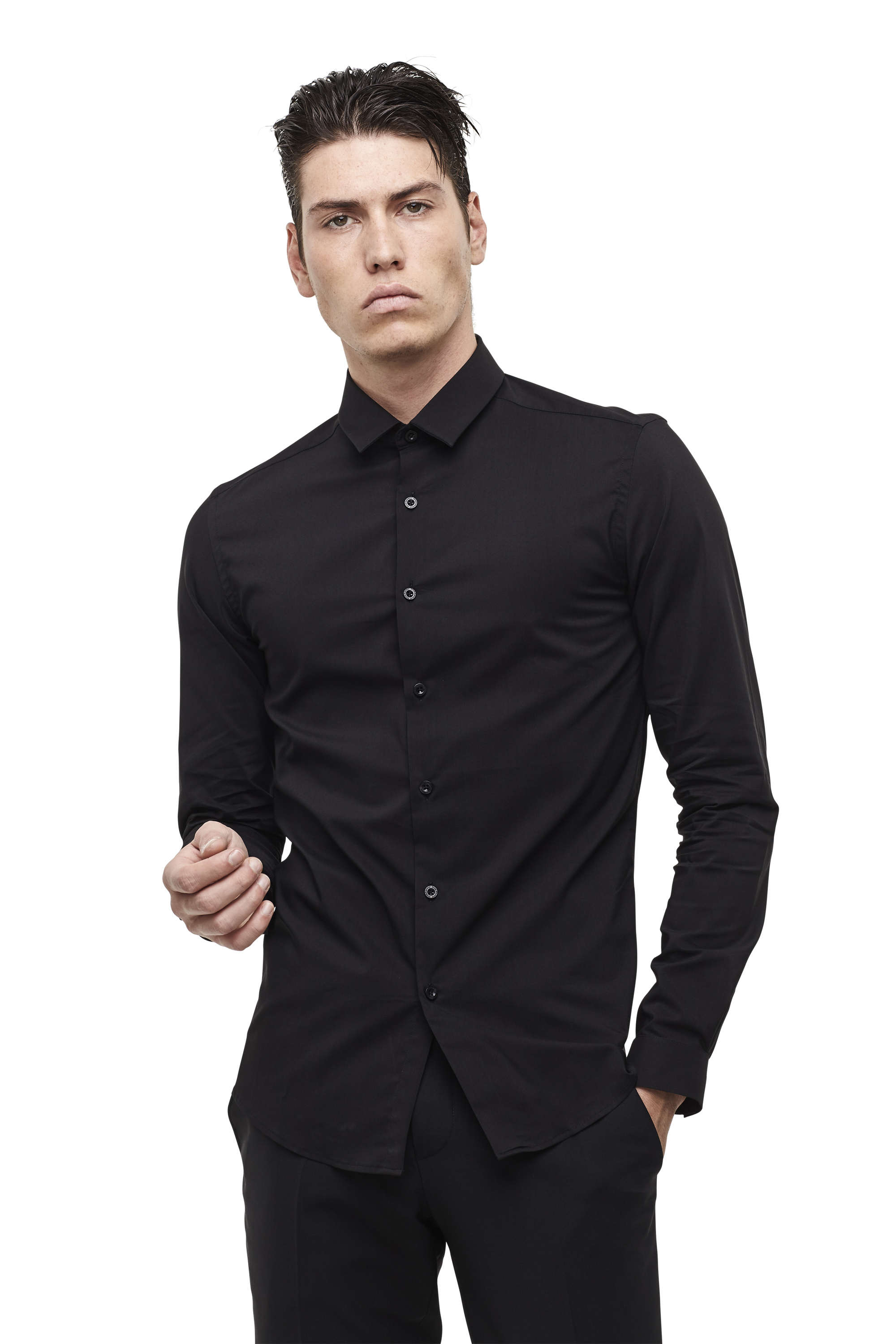 Климбер мужская черная рубашка
