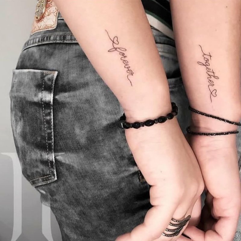 Парные тату для мужа и жены — эскизы, надписи, идеи татуировок для двоих влюбленных