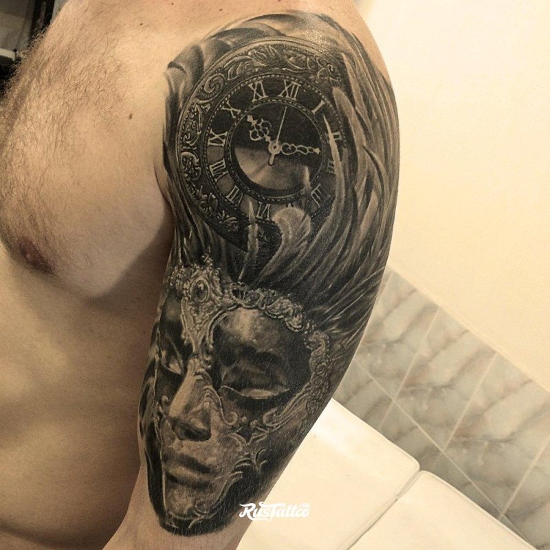 Татуировки для мужчин маски