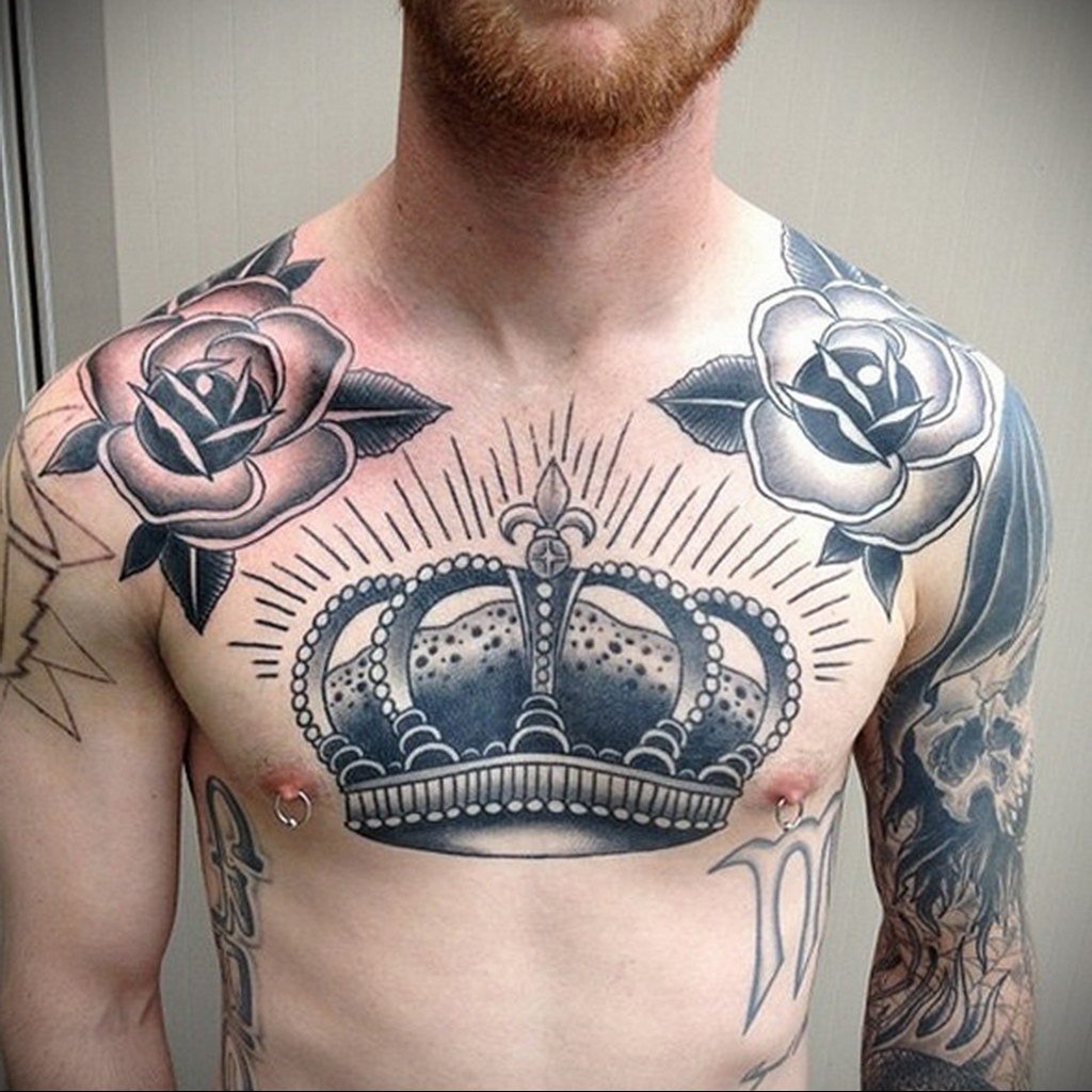 идеи для татуировок для мужчин на груди фото 75