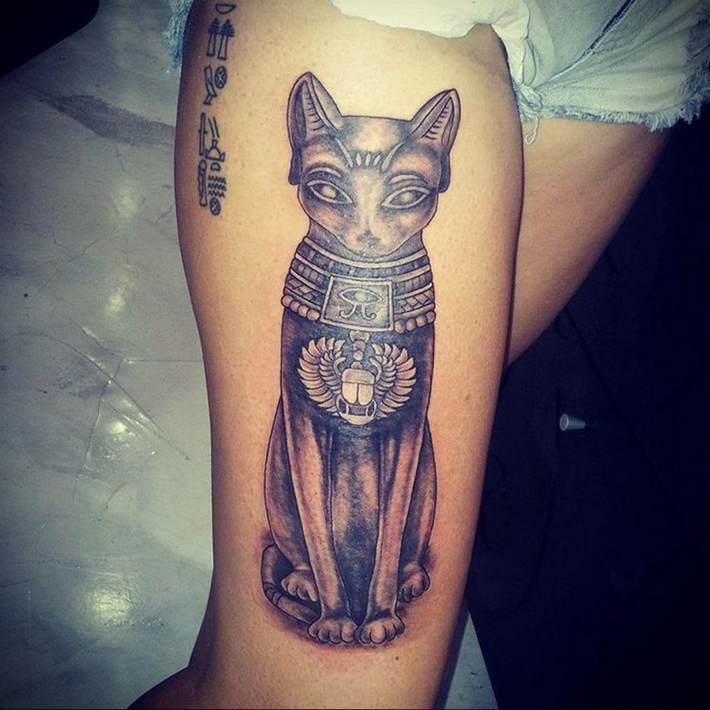 Египетская кошка тату (77 фото)
