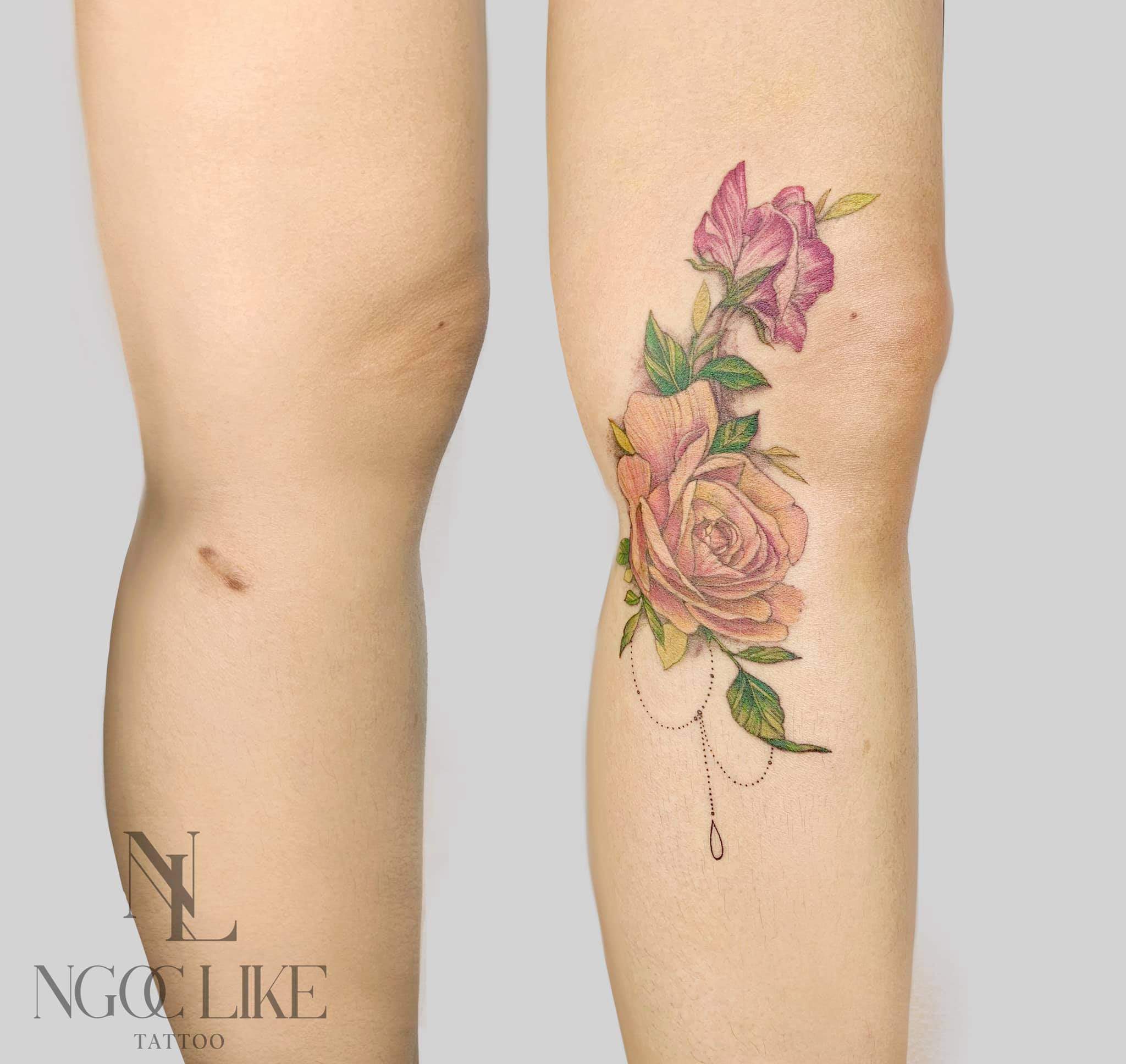 Татуировки на шрам колена