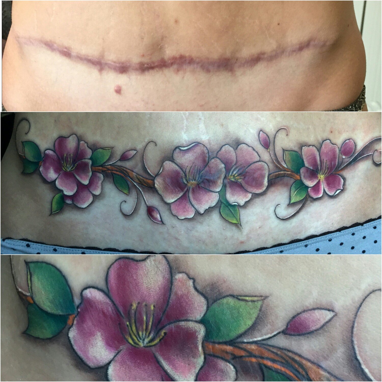 татуировки для девушек перекрытие шрамов