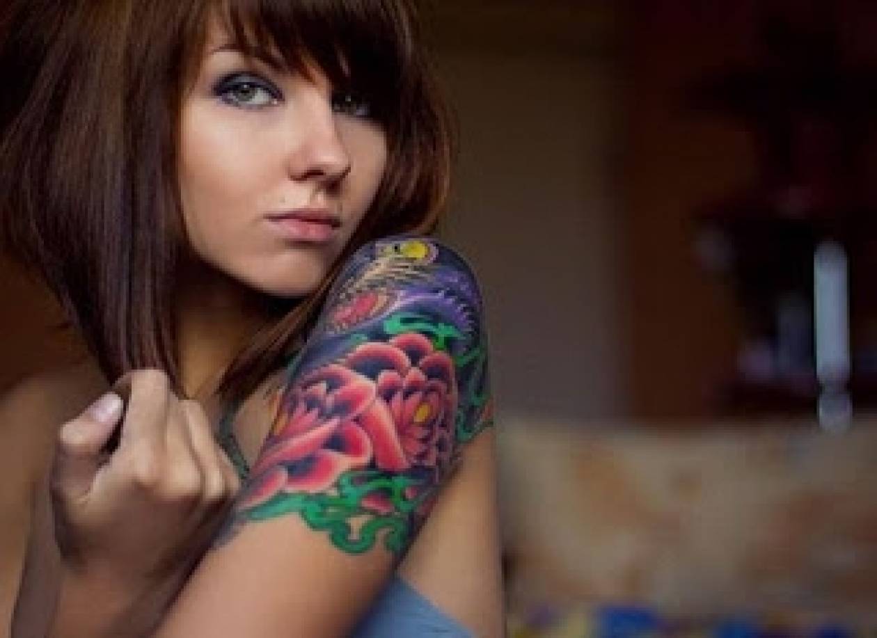 Цветные Татуировки для девушек