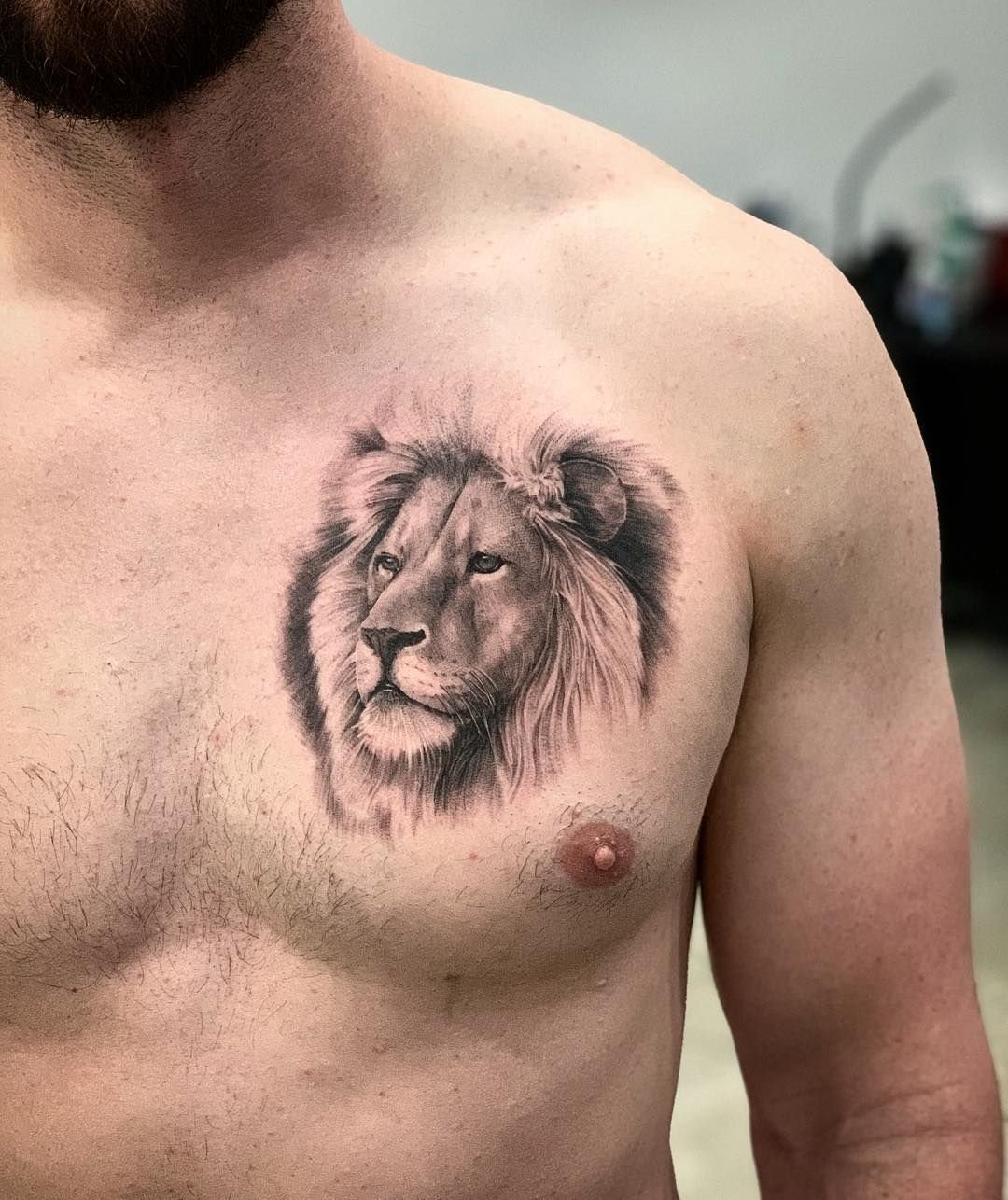 мужские татуировки фото лев