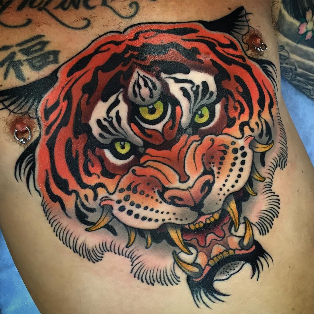 Татуировки тигр и дракон (59 фото) .