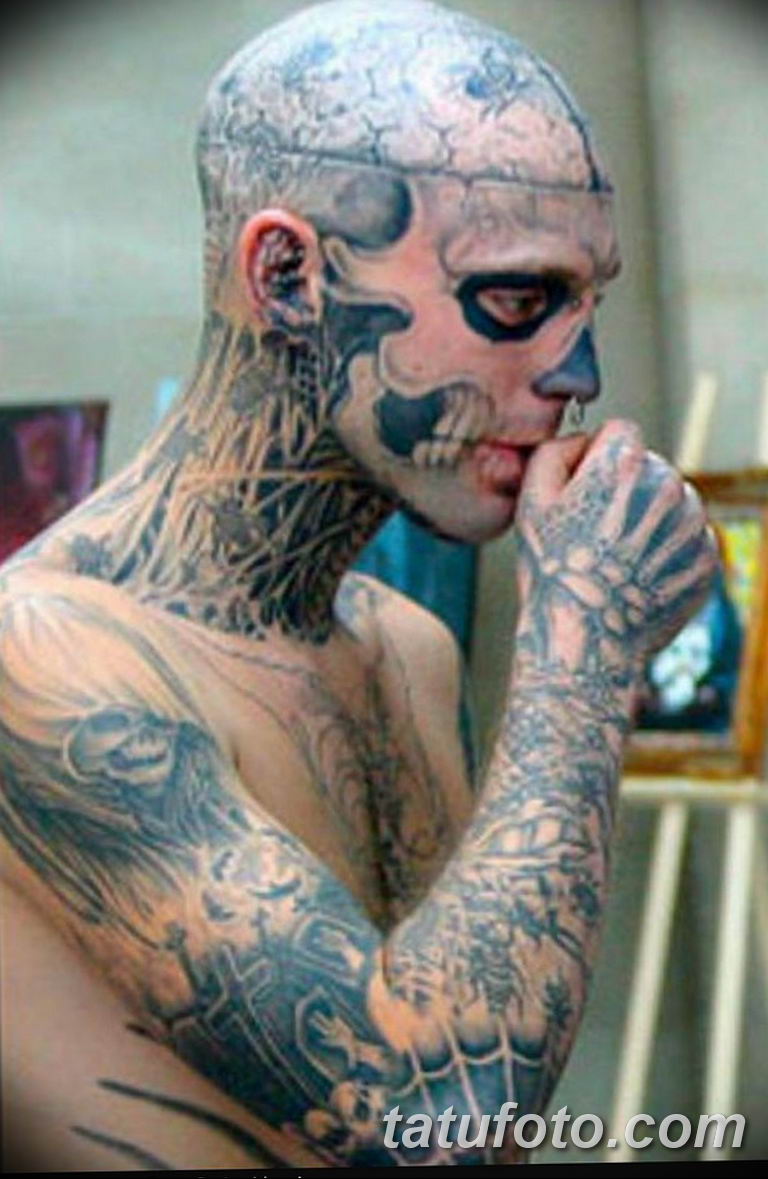 Страшные Татуировки на лице