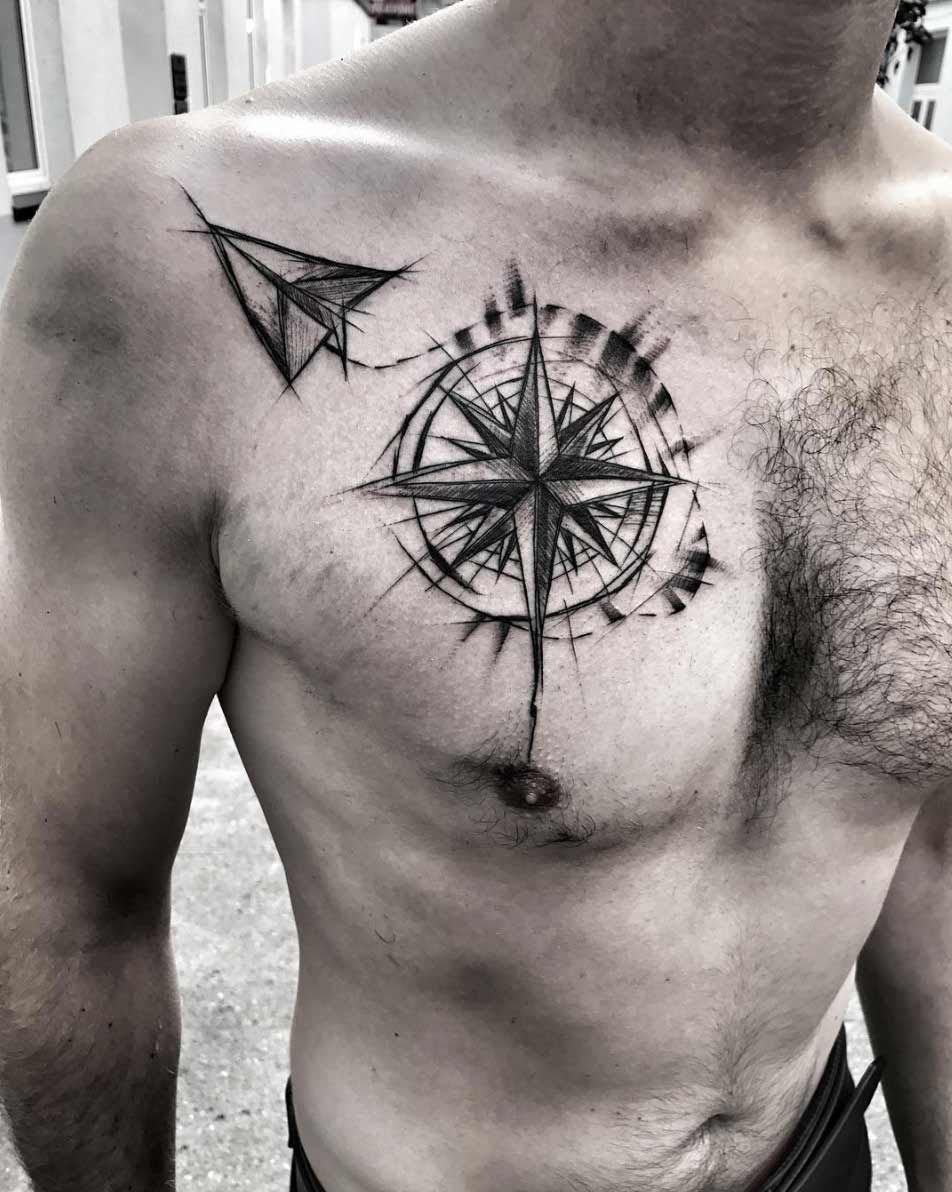 идеи для татуировок для мужчин на груди фото 15