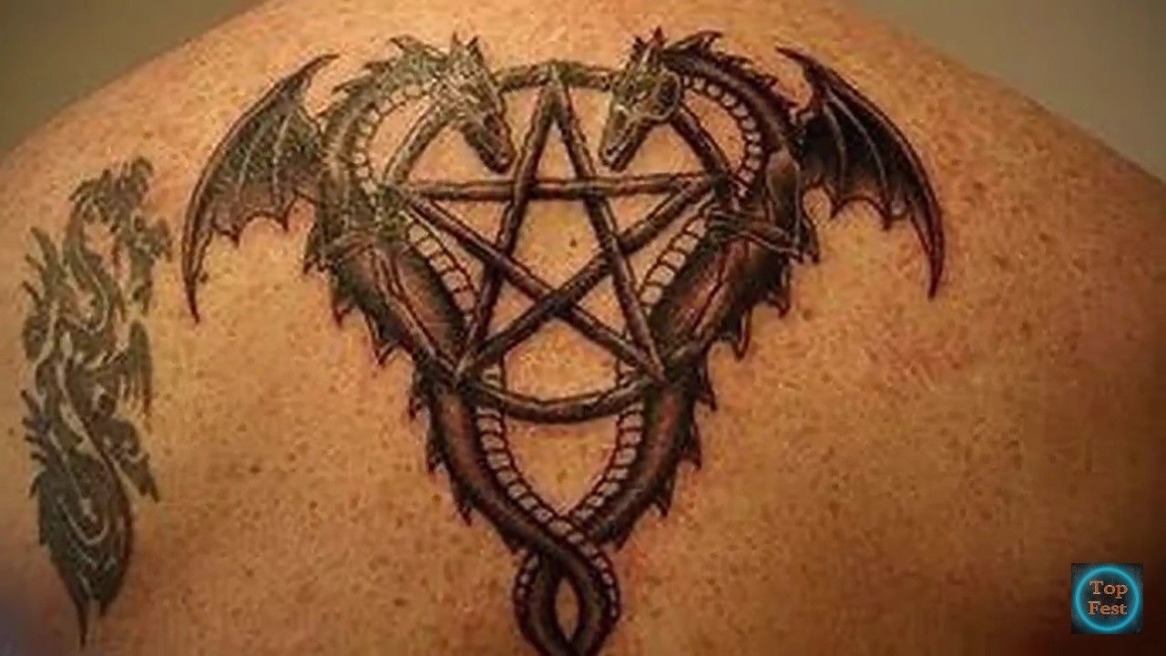 Пентаграмма Викканская Татуировки