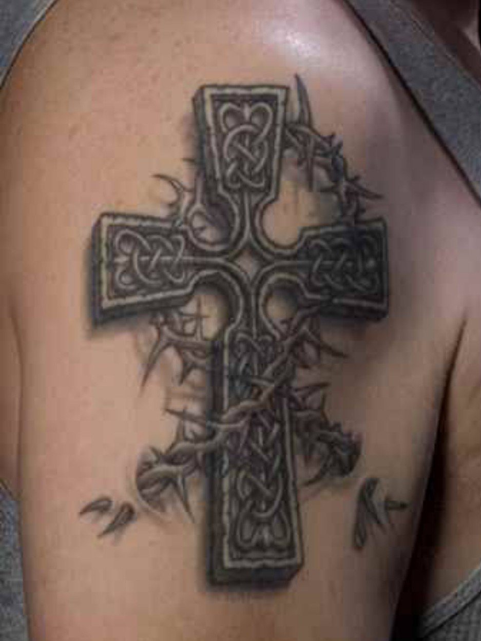Кельтский крест тату