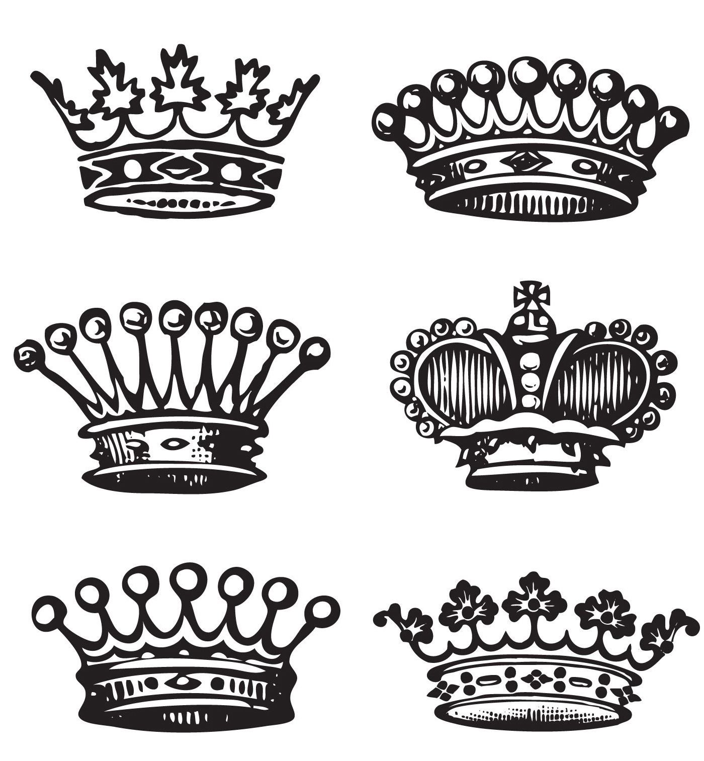 Татуировка корона эскиз