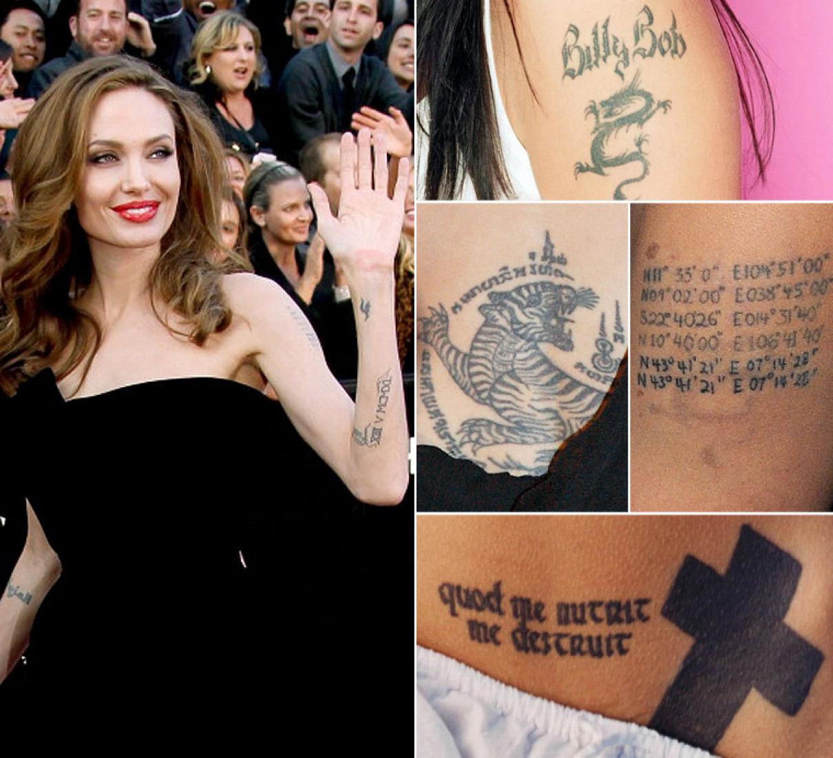 Анджелина Джоли ее Татуировки