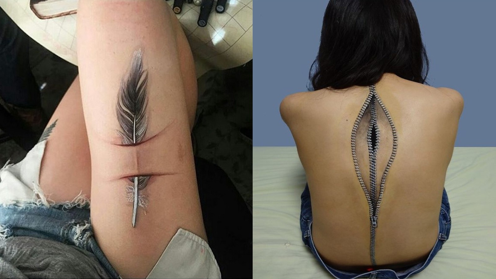 татуировка от пальца до плеча