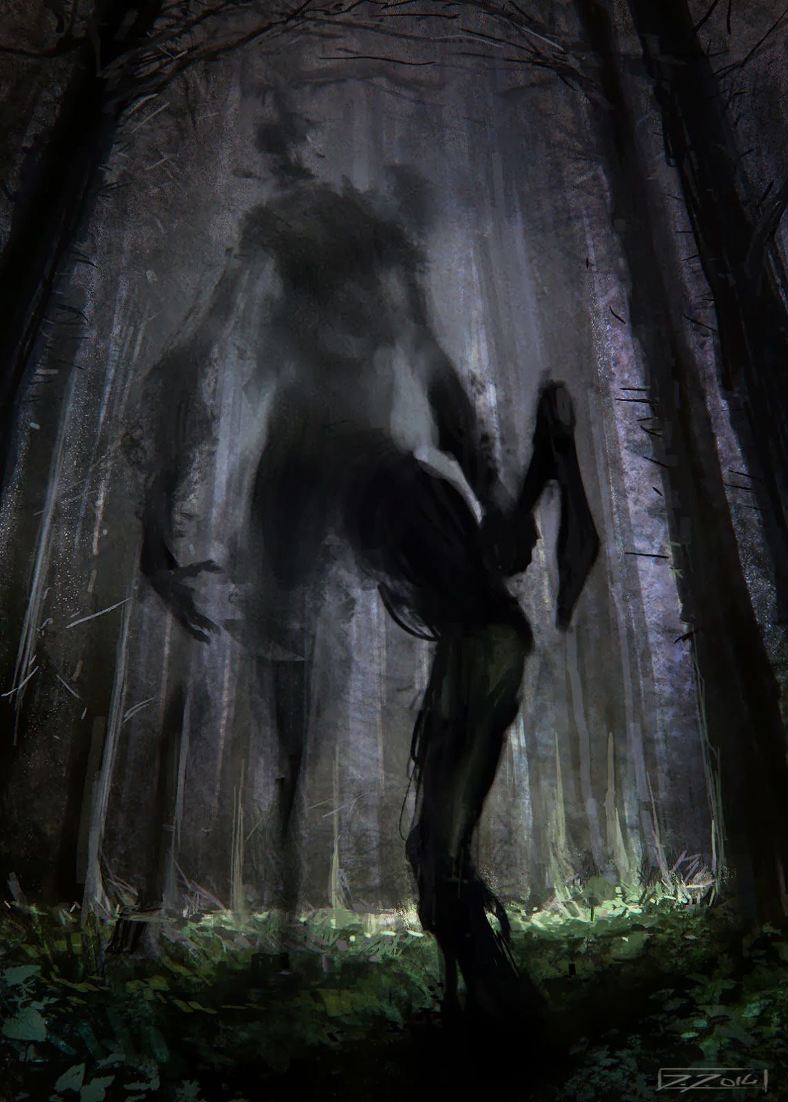 Вендиго демон леса арт
