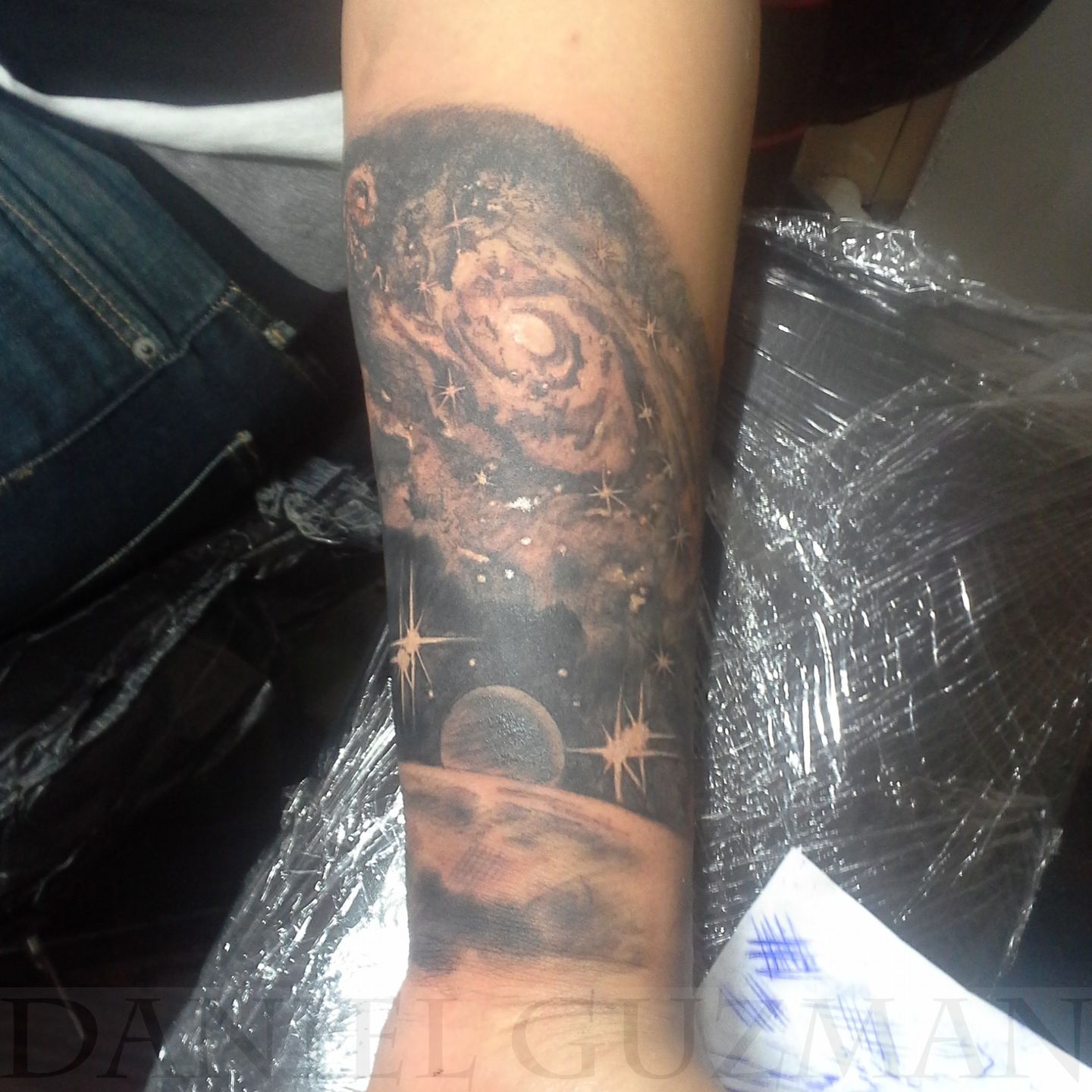 Татуировки Вселенная черные