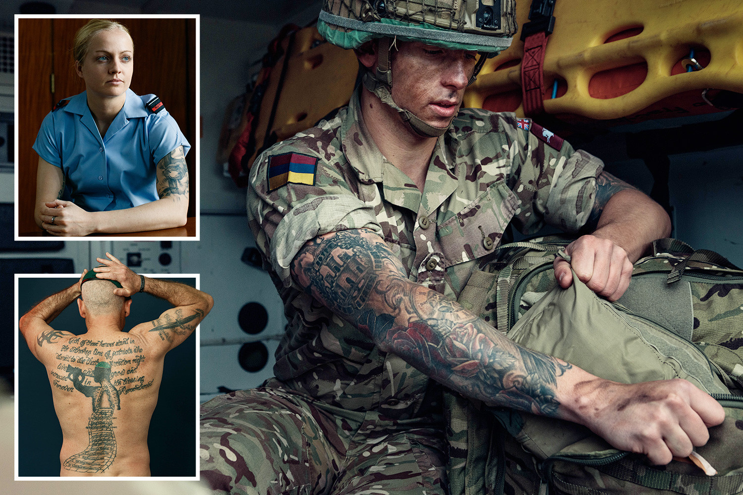 Татуированные украинские бойцы