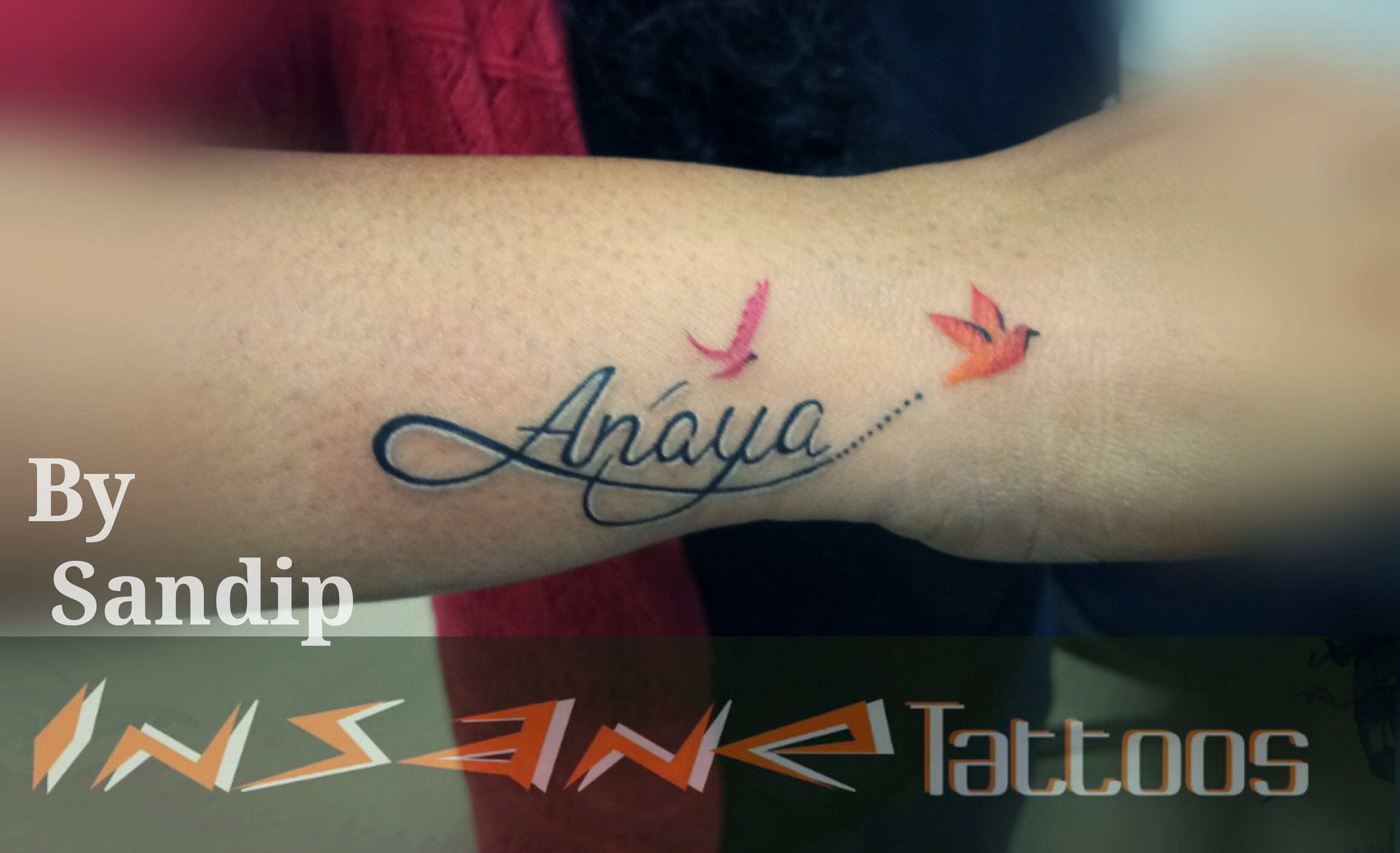 Татуировка на руке имя Аслан