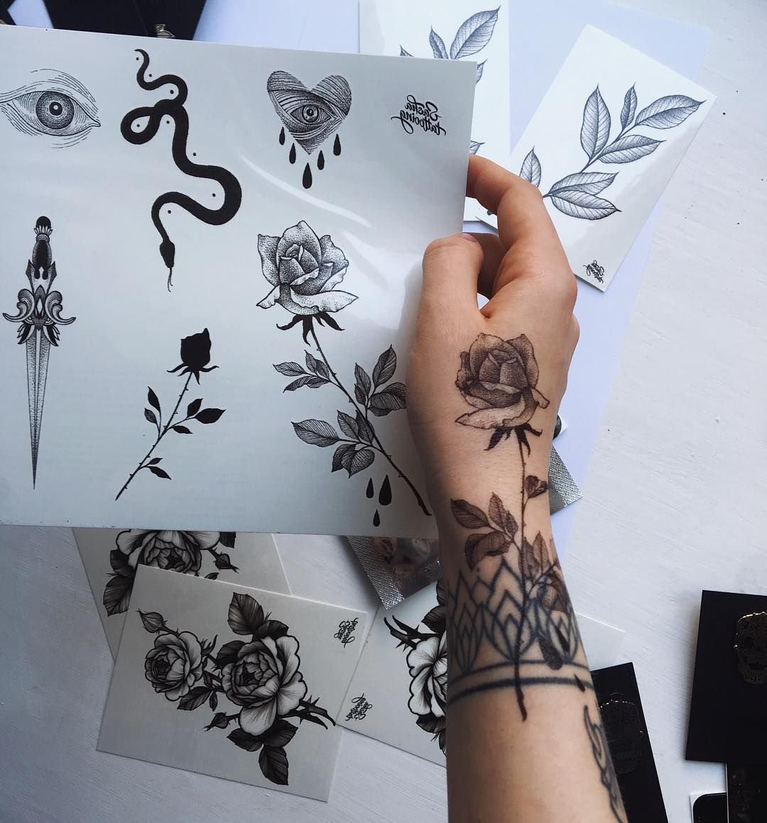 Переводные Татуировки на руку