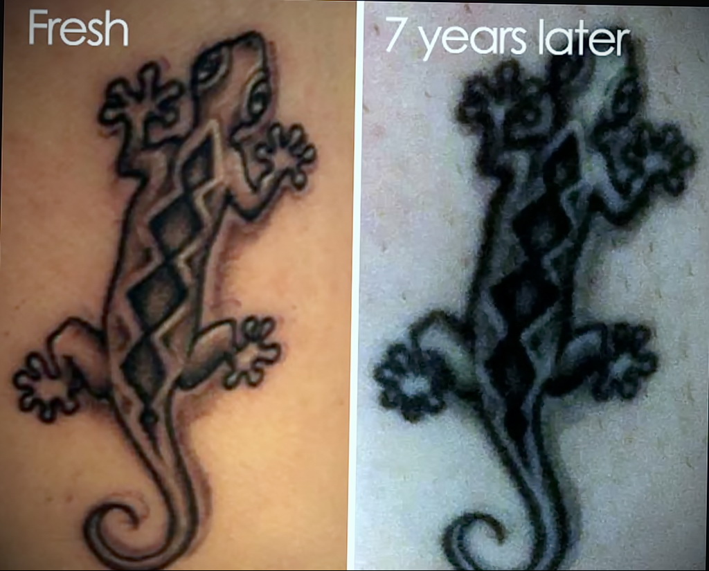 Татуировки через несколько лет