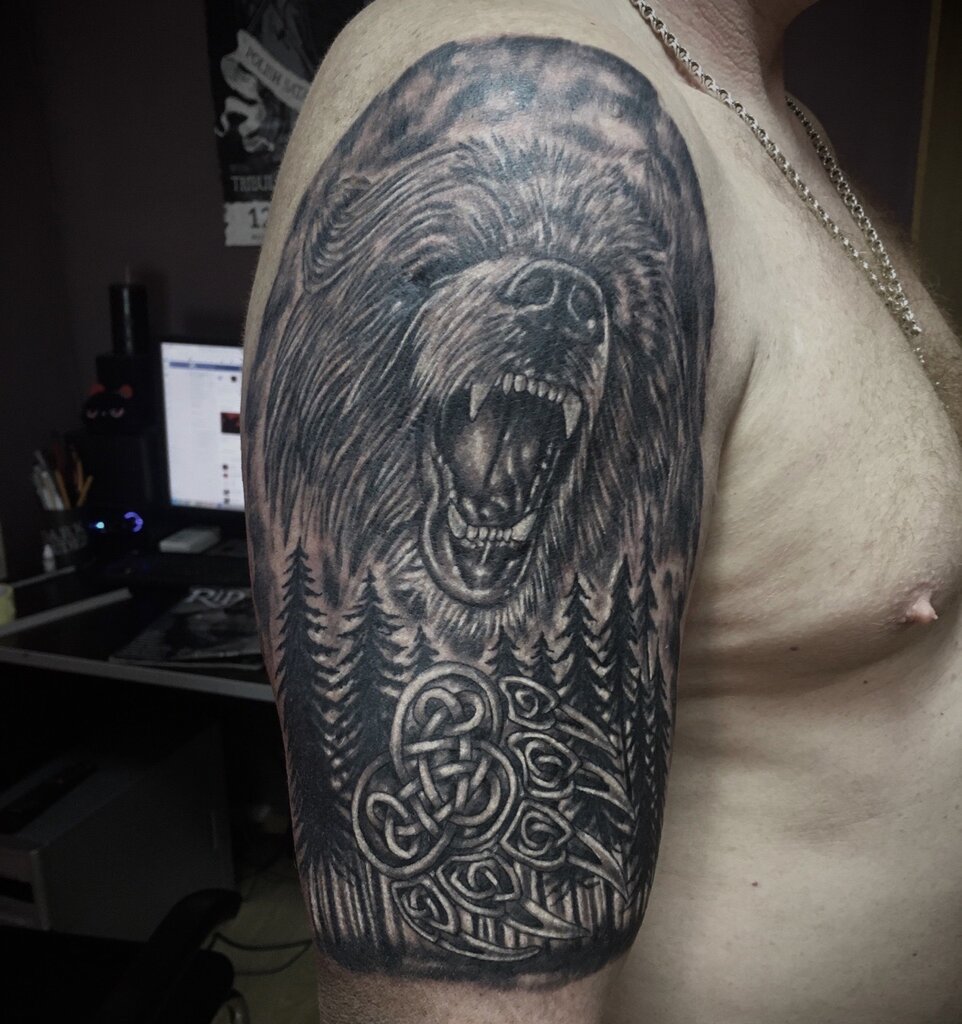 Славянские Татуировки медведь
