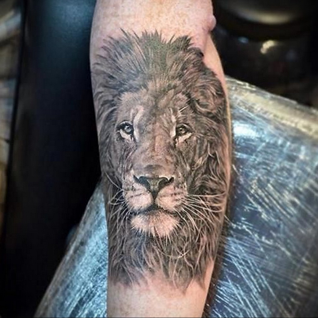 Фото тату Льва на руке