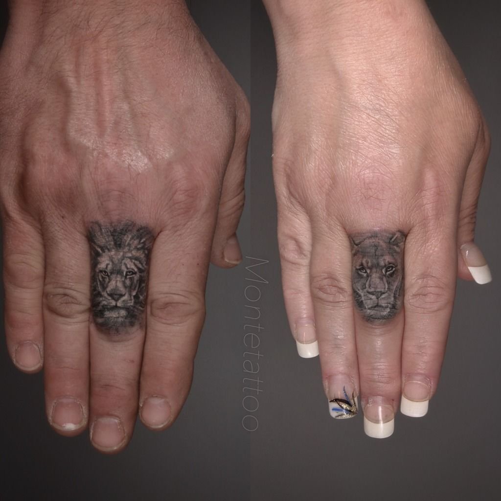 Татуировка Лове на пальце