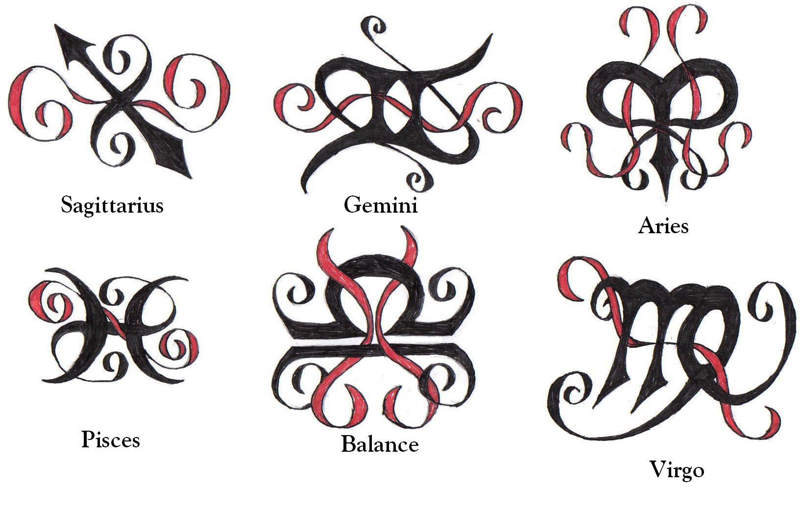 Татуировки иероглифы знаки зодиака (58 фото) .