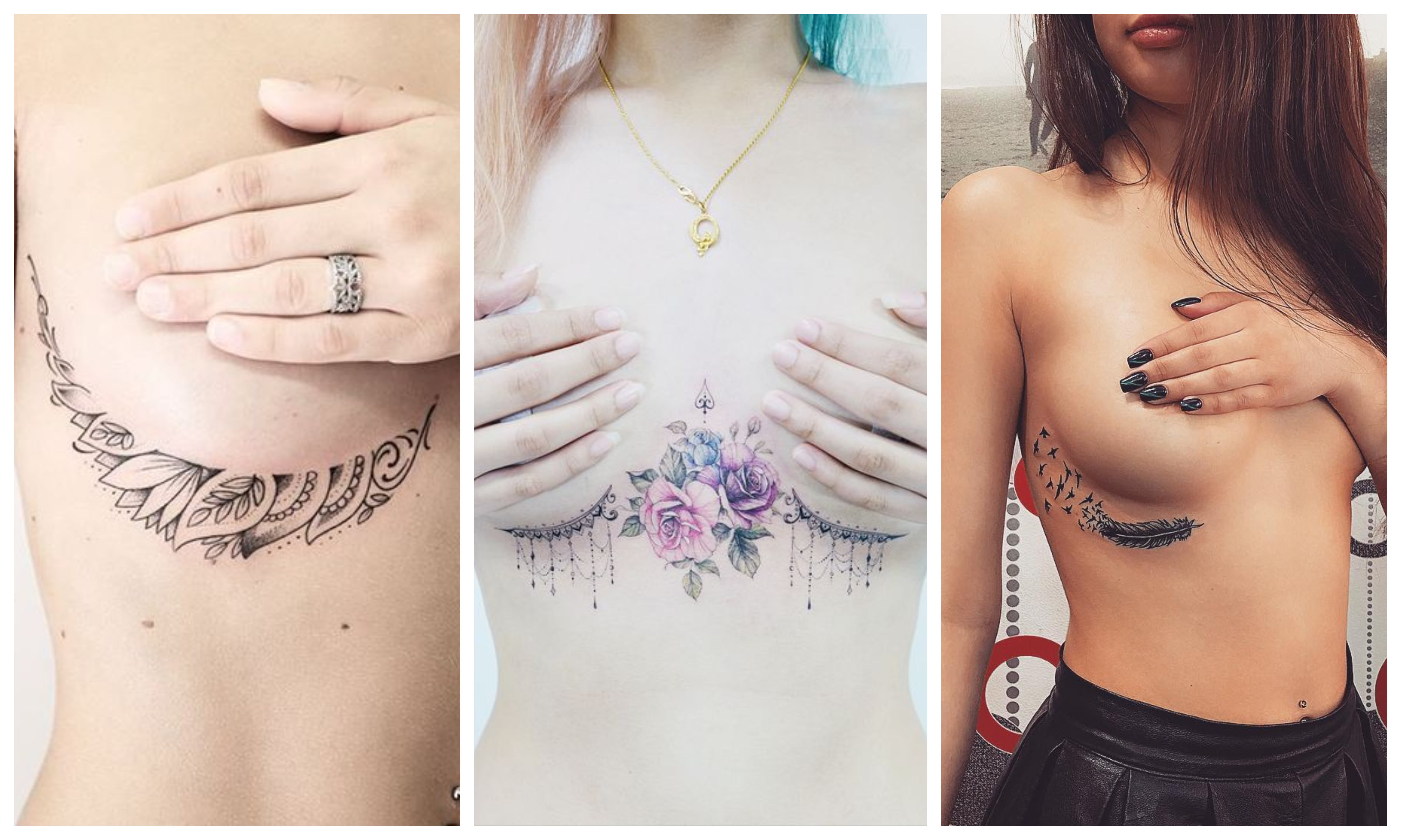 татуировки для груди у женщин фото 42