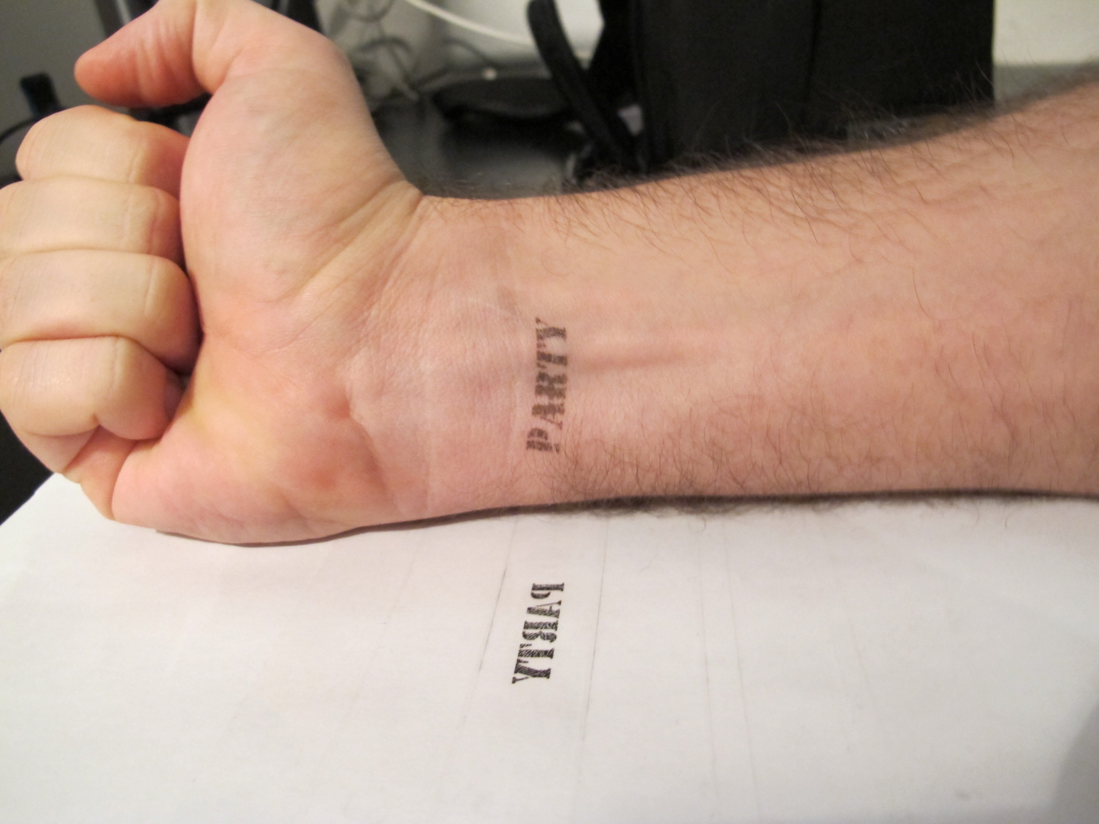 Татуировка с помощью принтера