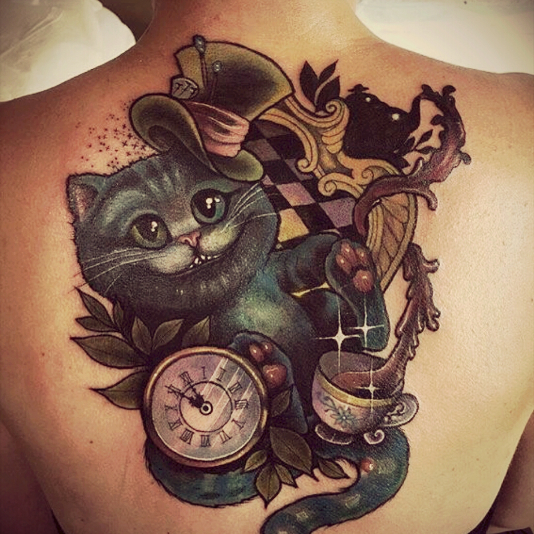 Татуировка чеширский кот (59 фото) .