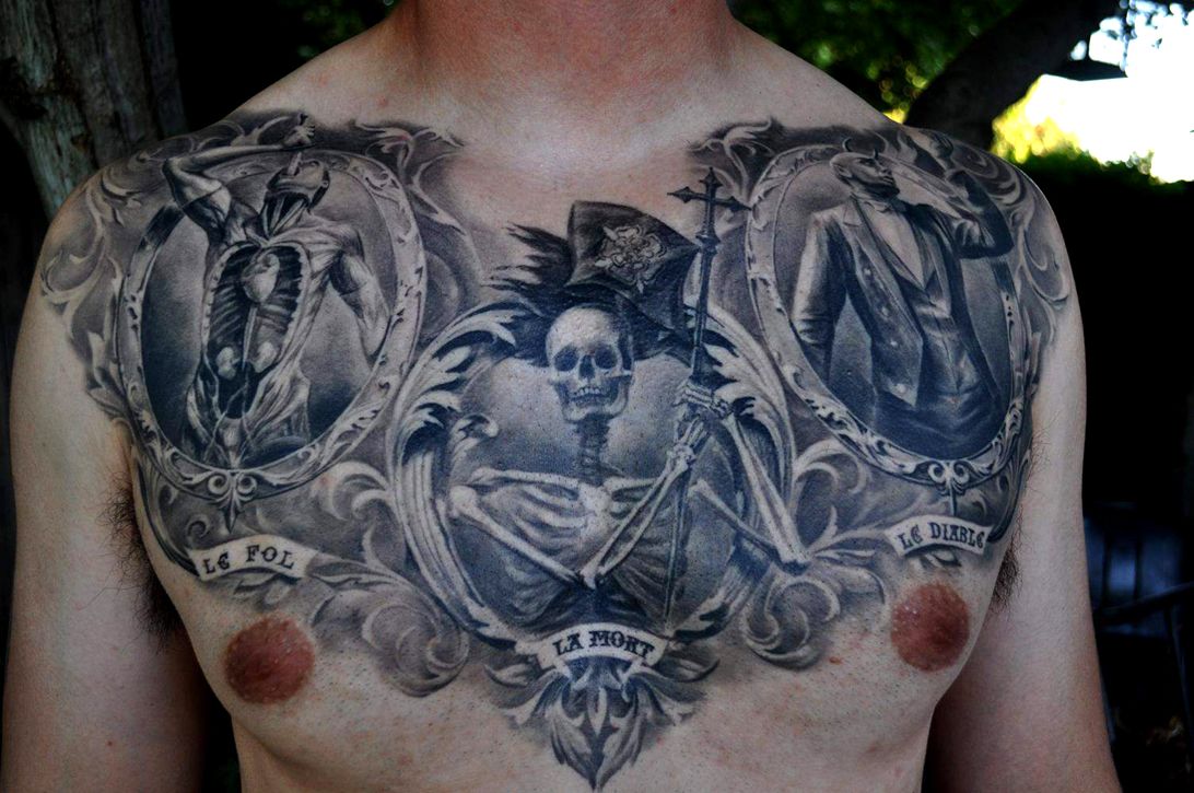 татуировки на одну часть груди фото 95