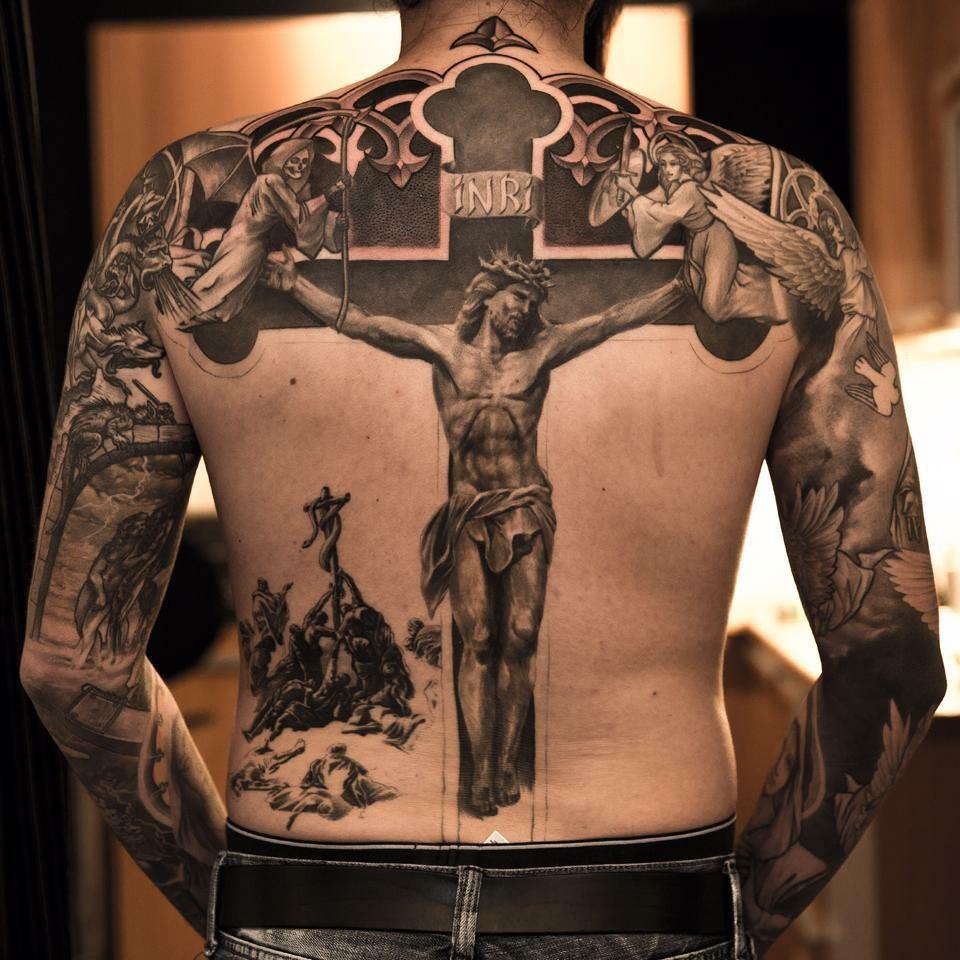 Крест православный татуировка (79 фото)