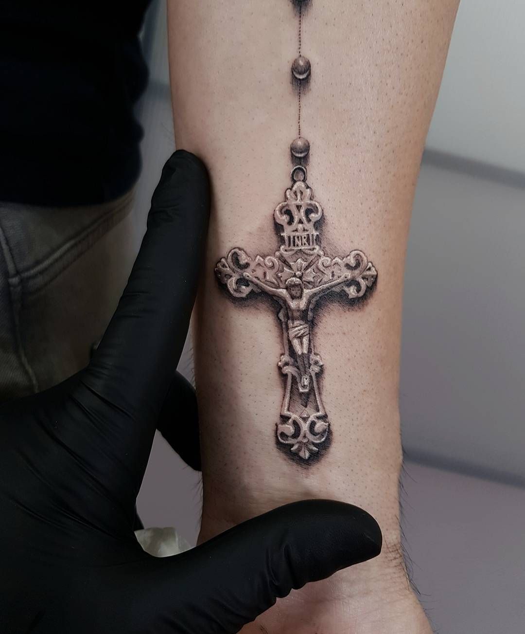 Тату православный крест